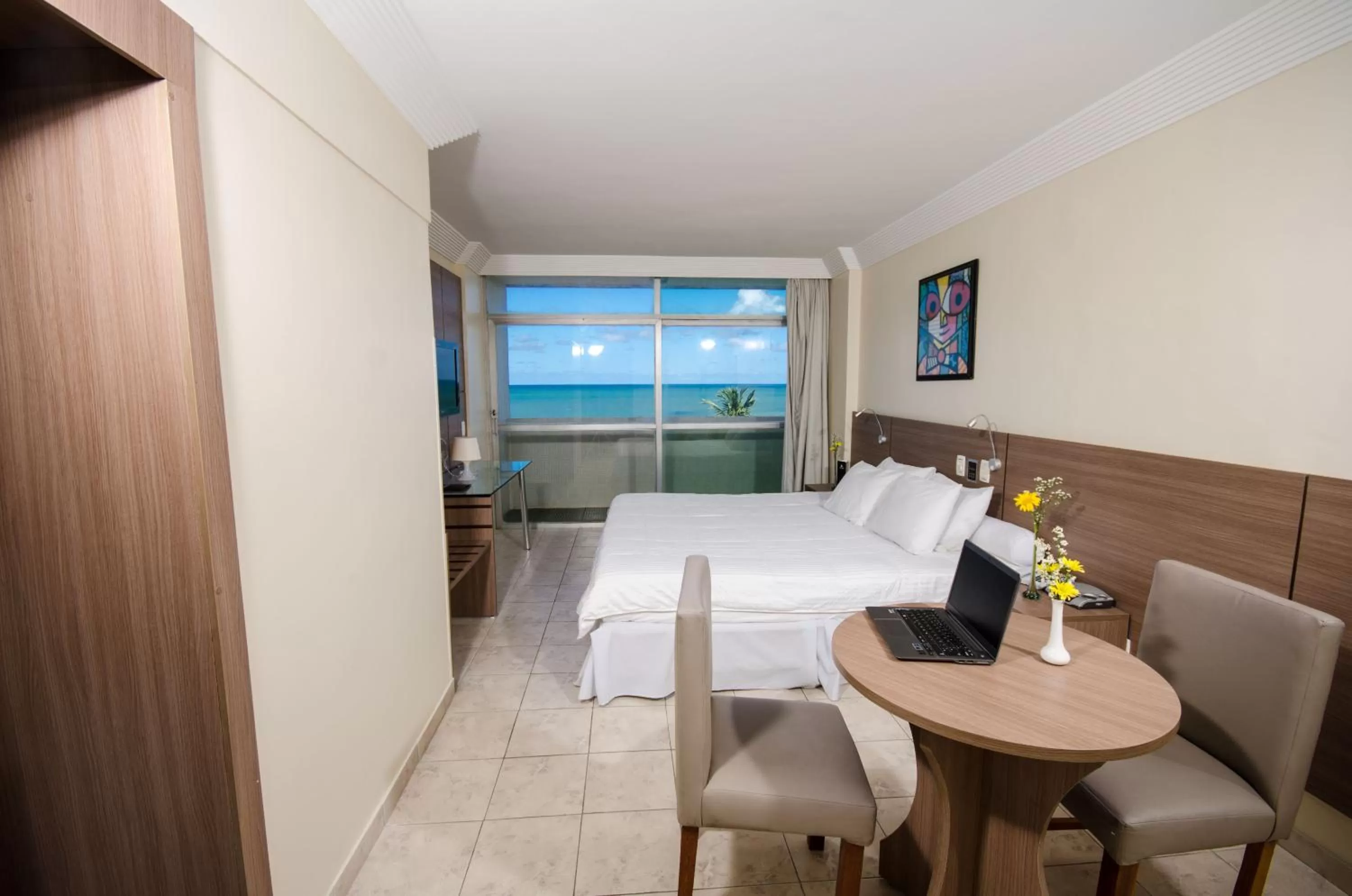 Bed in Hotel Jangadeiro