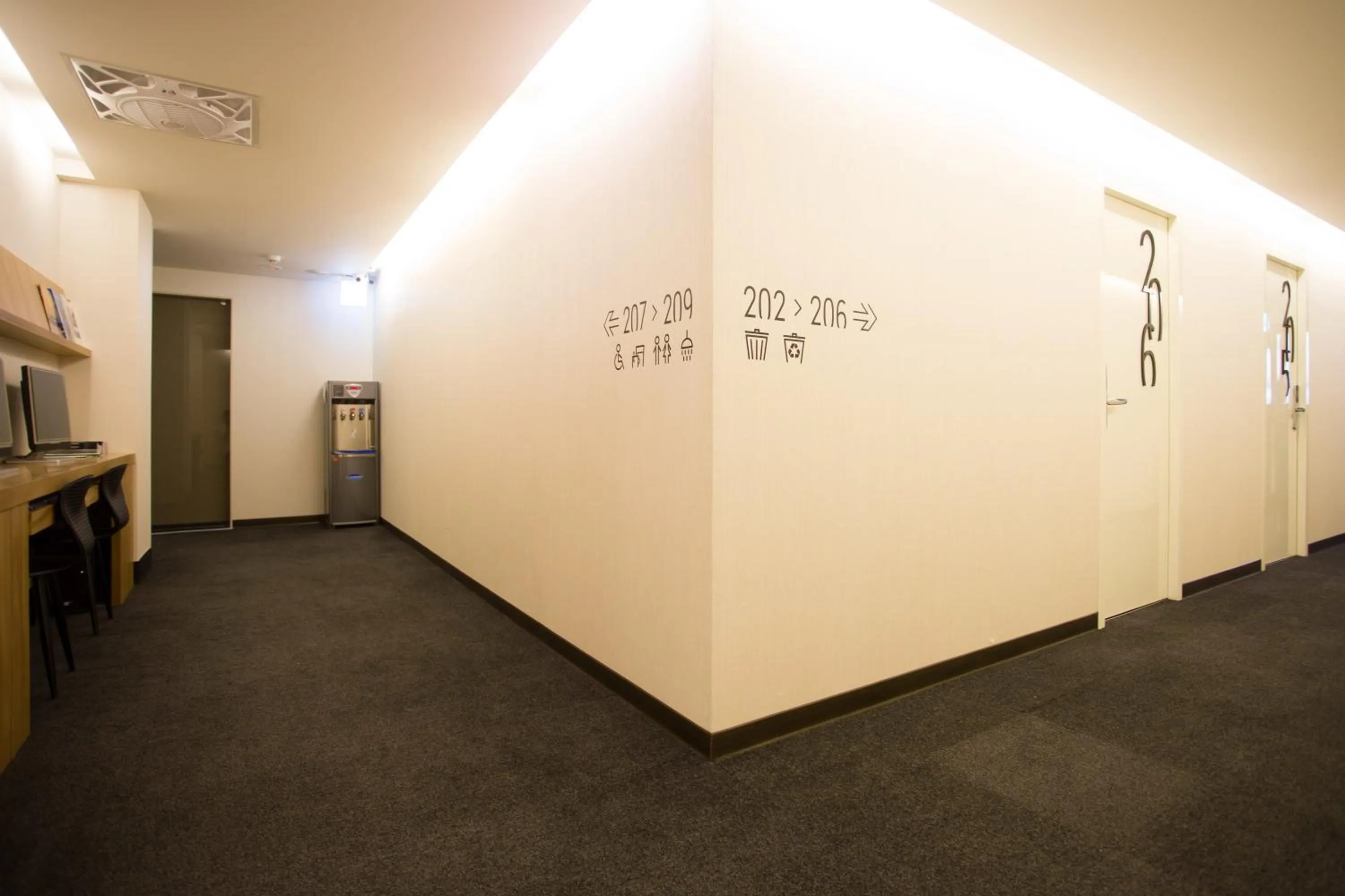 Decorative detail in Fun Inn Taipei Hostel