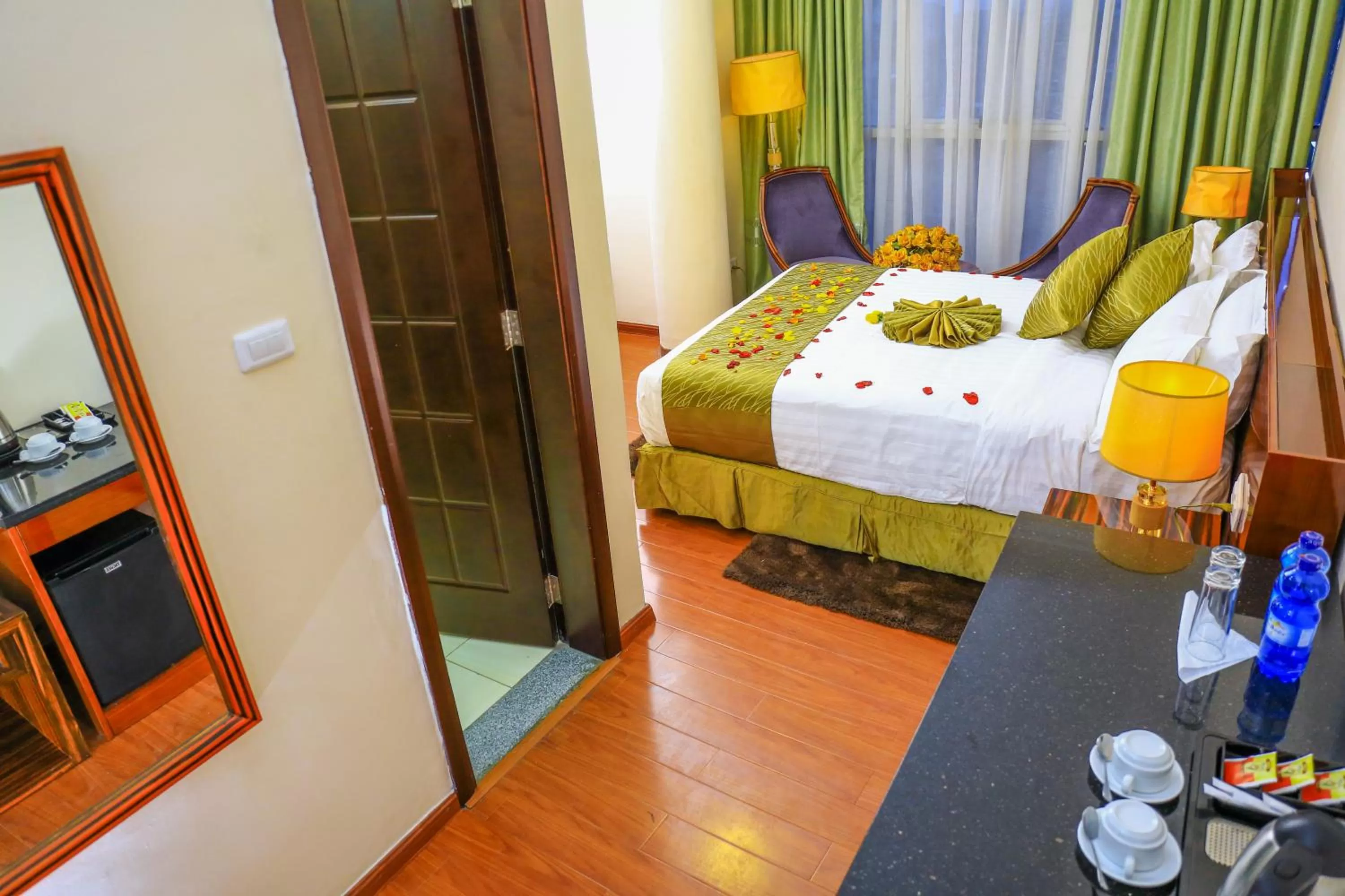 Bed in Denver boutique hotel