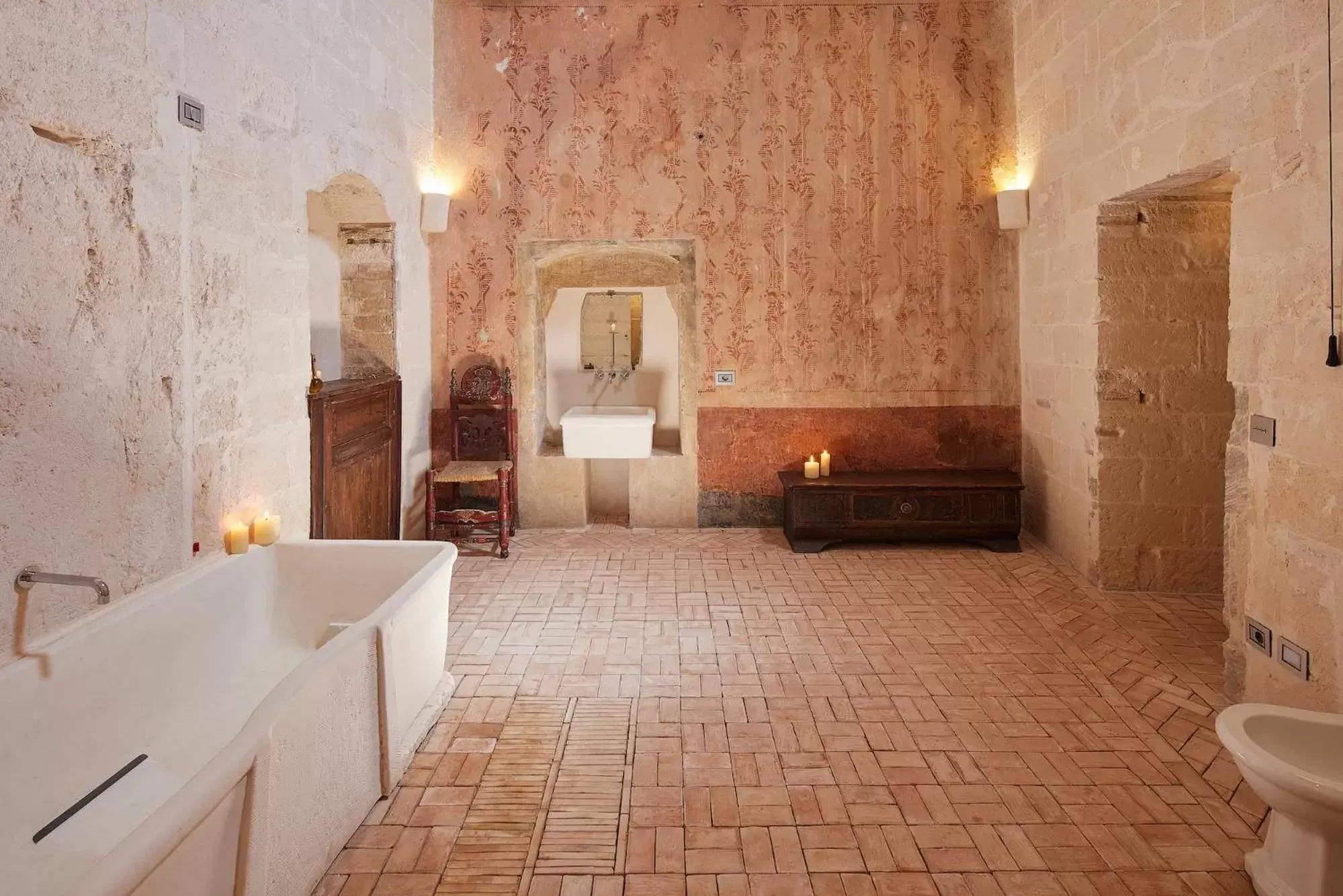 Bathroom in Sextantio Le Grotte Della Civita