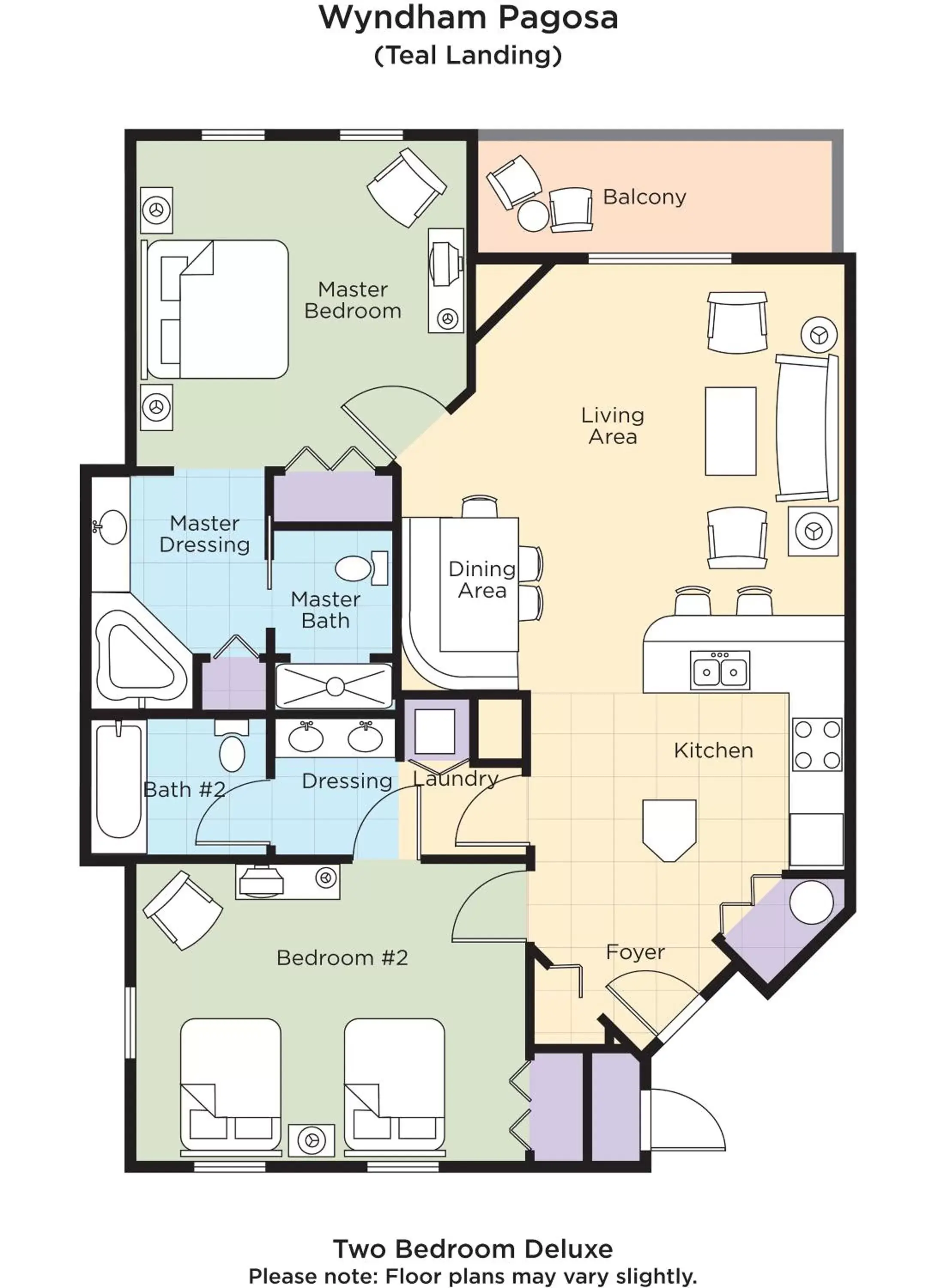 Floor Plan in Club Wyndham Pagosa