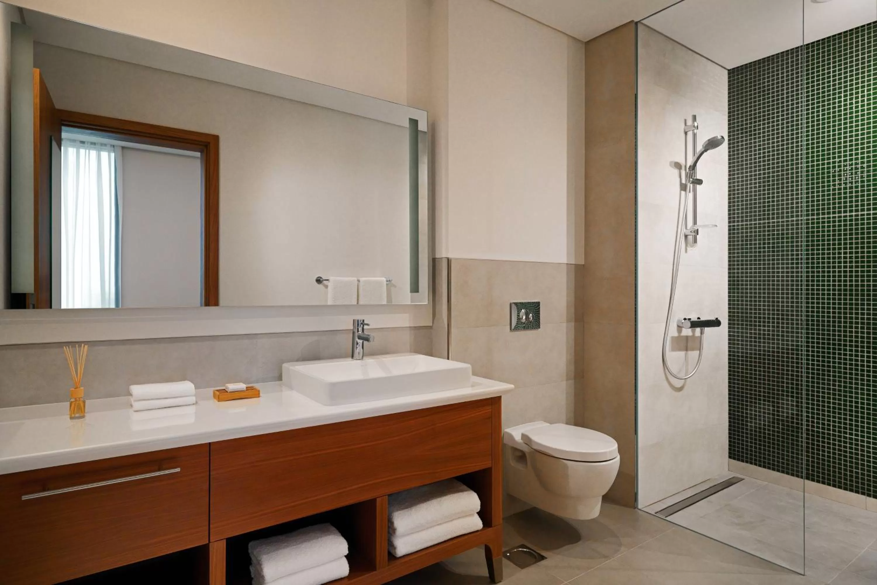 Bathroom in Element Me'aisam, Dubai