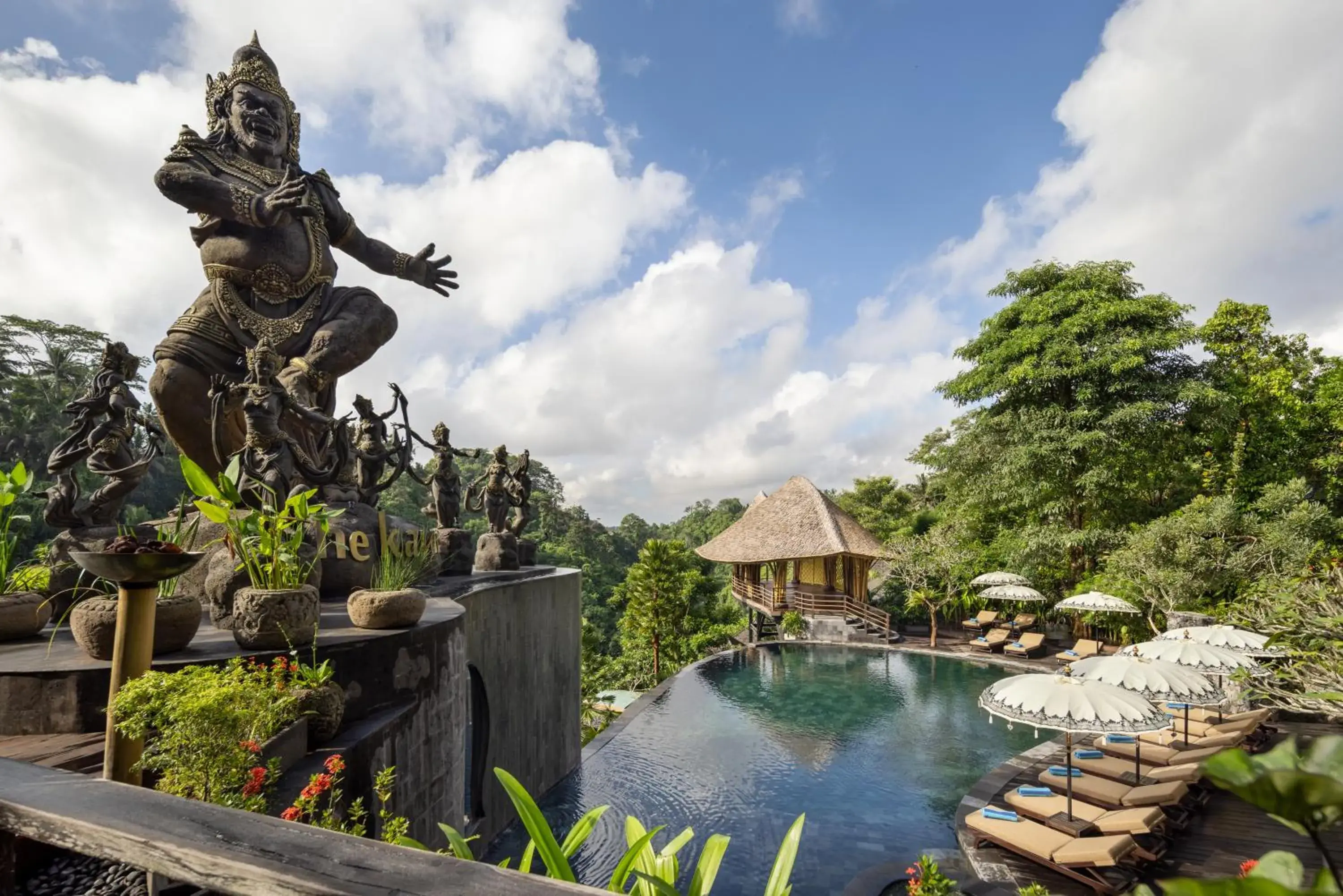 Landmark view, Swimming Pool in The Kayon Valley Resort