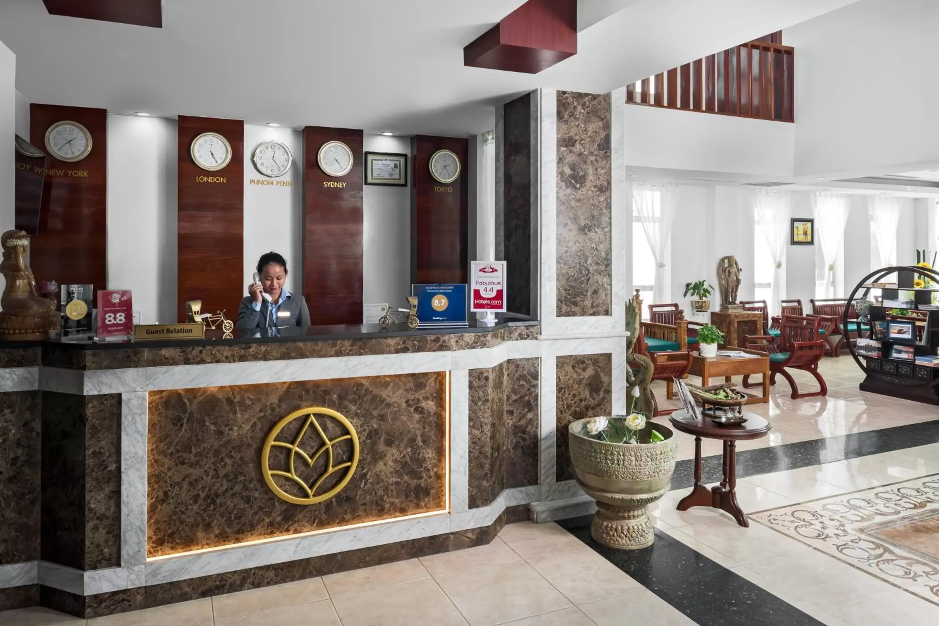 Lobby or reception in Phnom Penh Katari Hotel