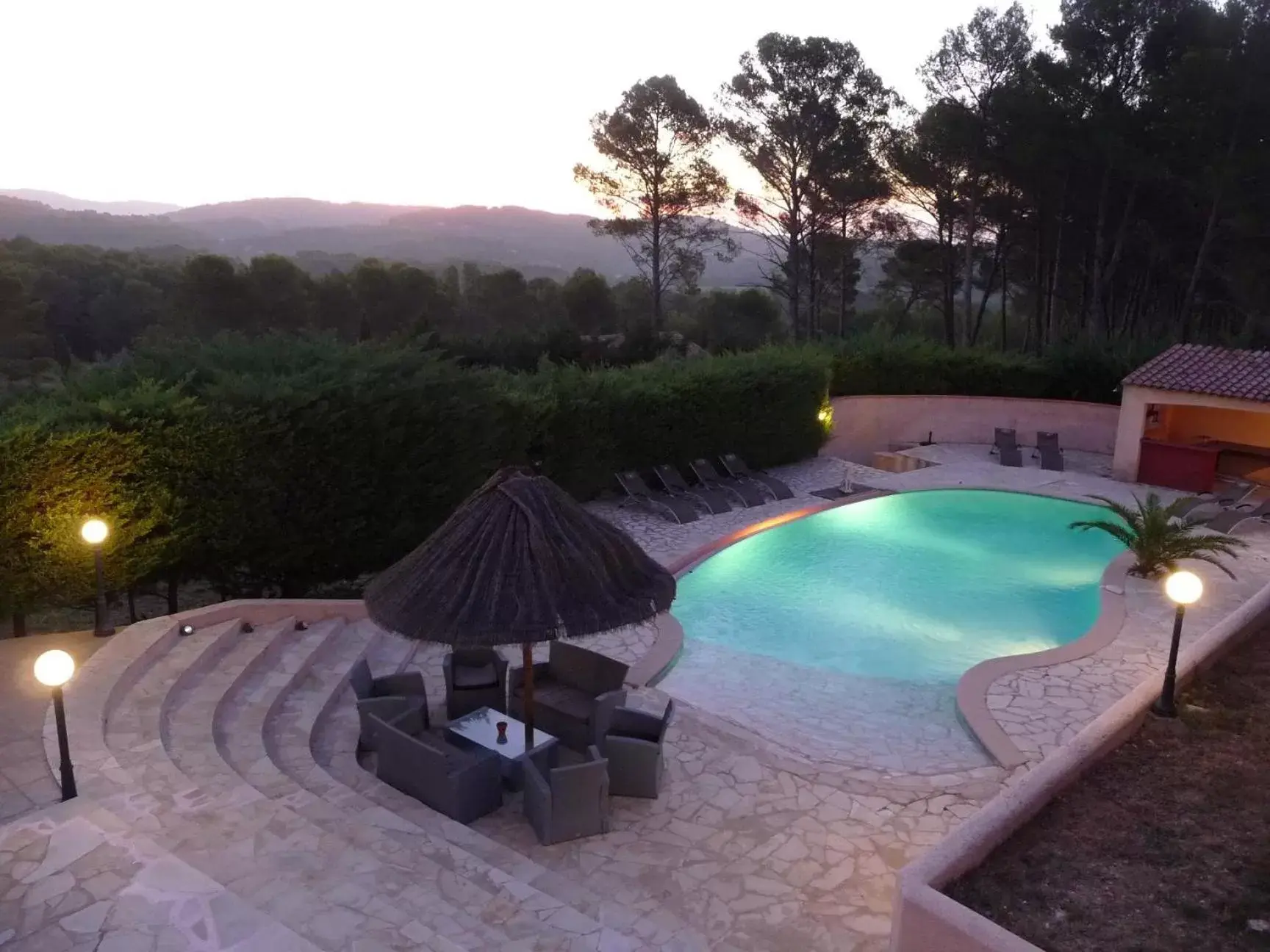 Pool view, Swimming Pool in La Bastide Des Selves