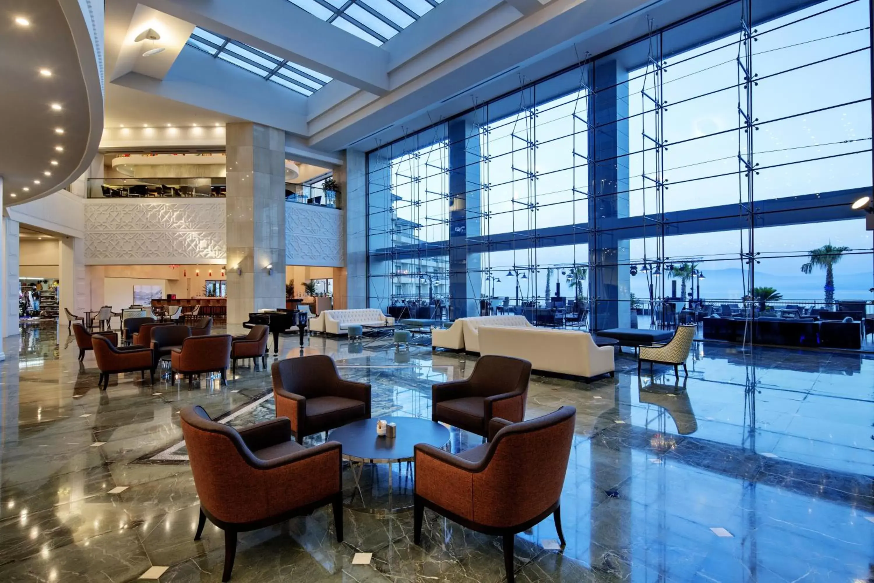 Lobby or reception in Royal Teos Thermal Resort Clinic & Spa - Halal Hotel Lobby or reception in Royal Teos Thermal Resort Clinic & Spa - Halal Hotel