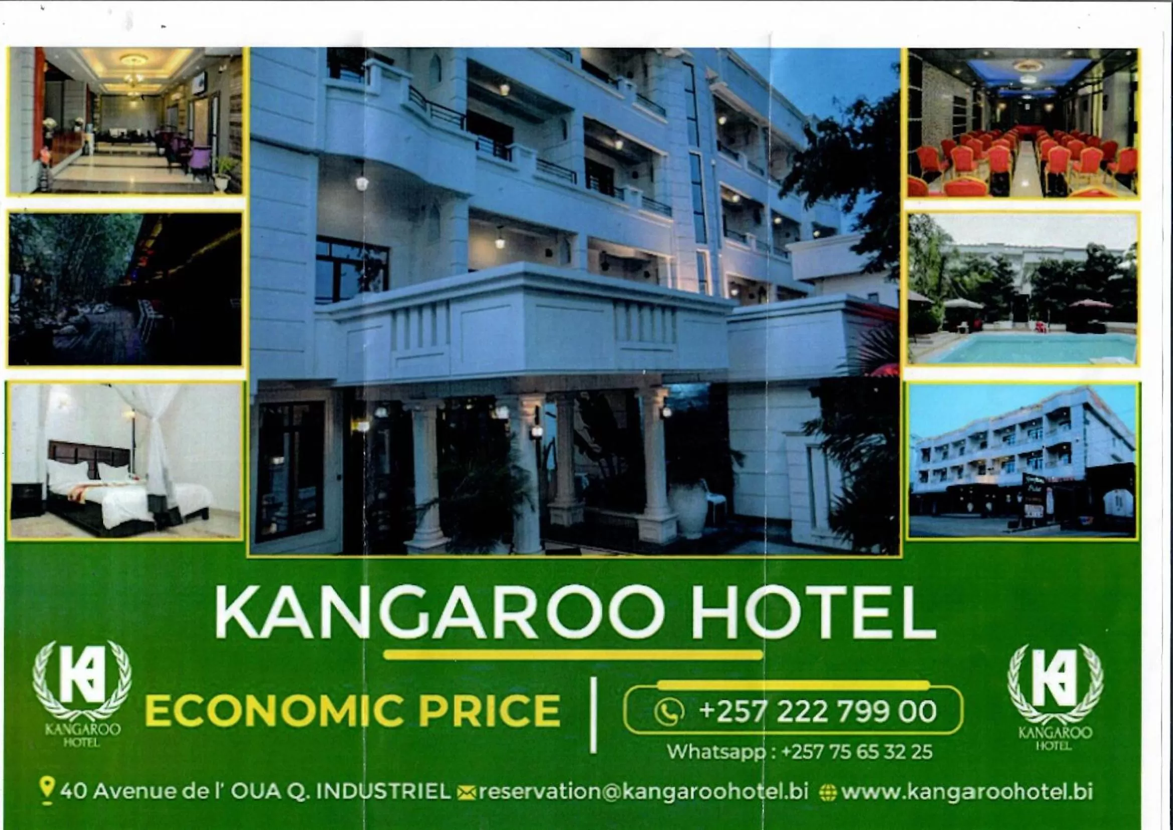 Property building in Hotel Kangaroo Bujumbura