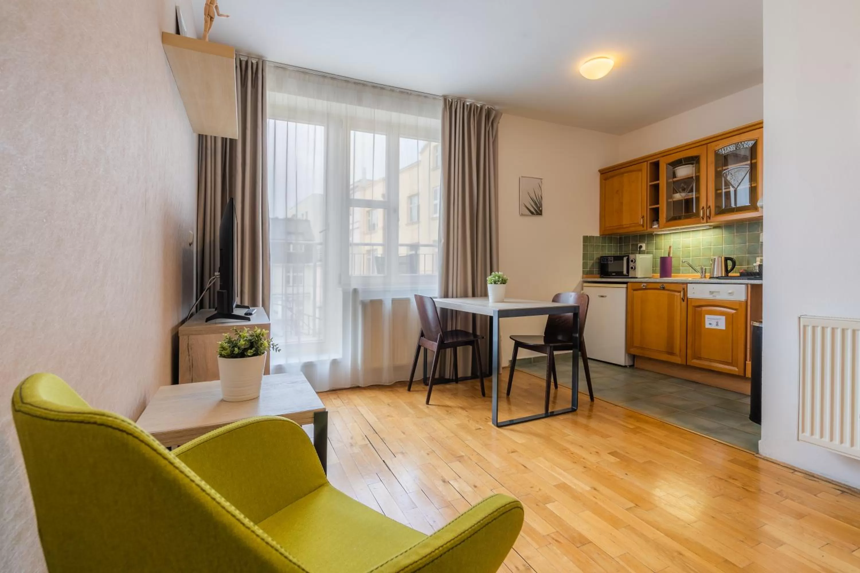 Kitchen or kitchenette in EA ApartHotel Melantrich