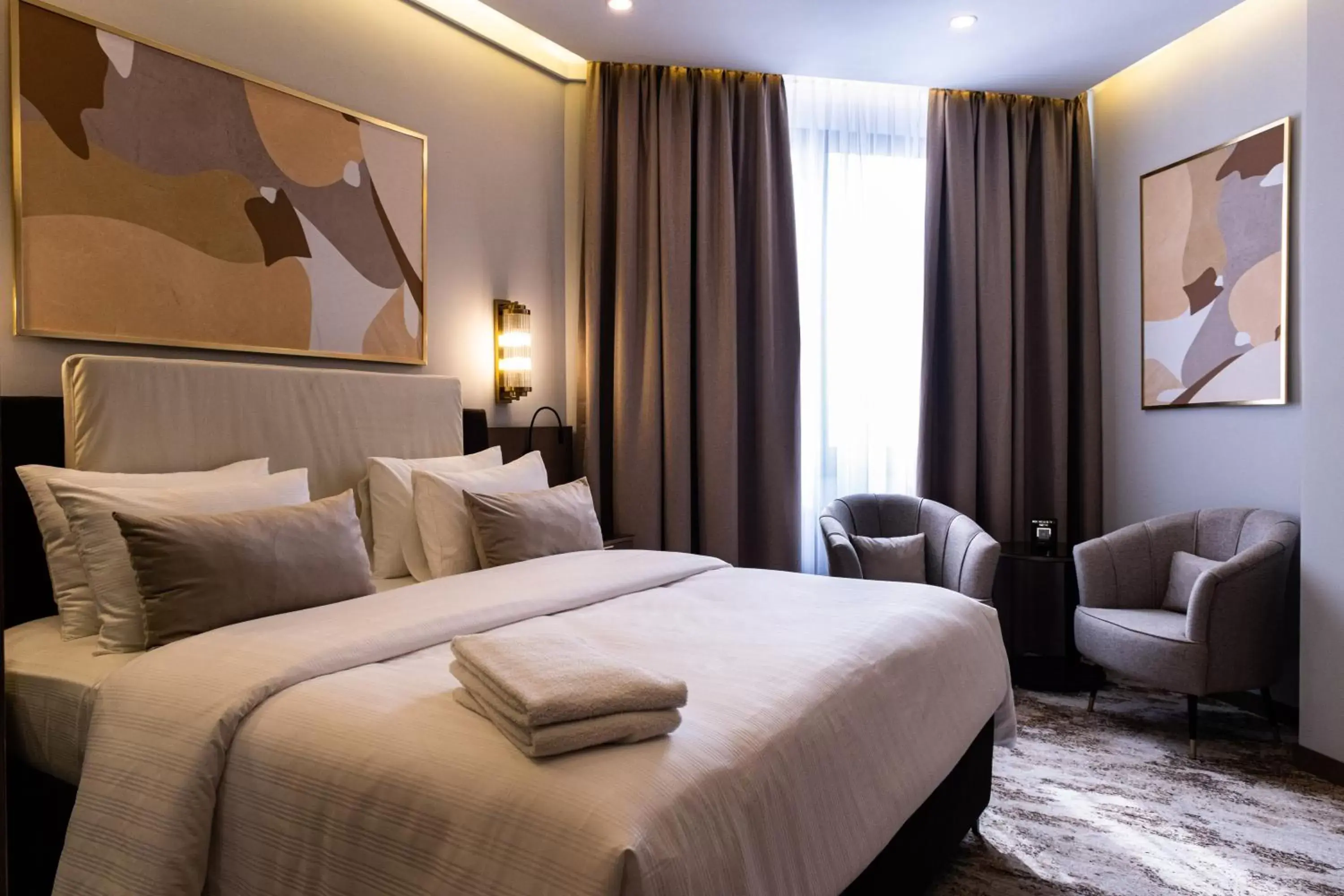 Bedroom, Bed in Kazakhstan Hotel