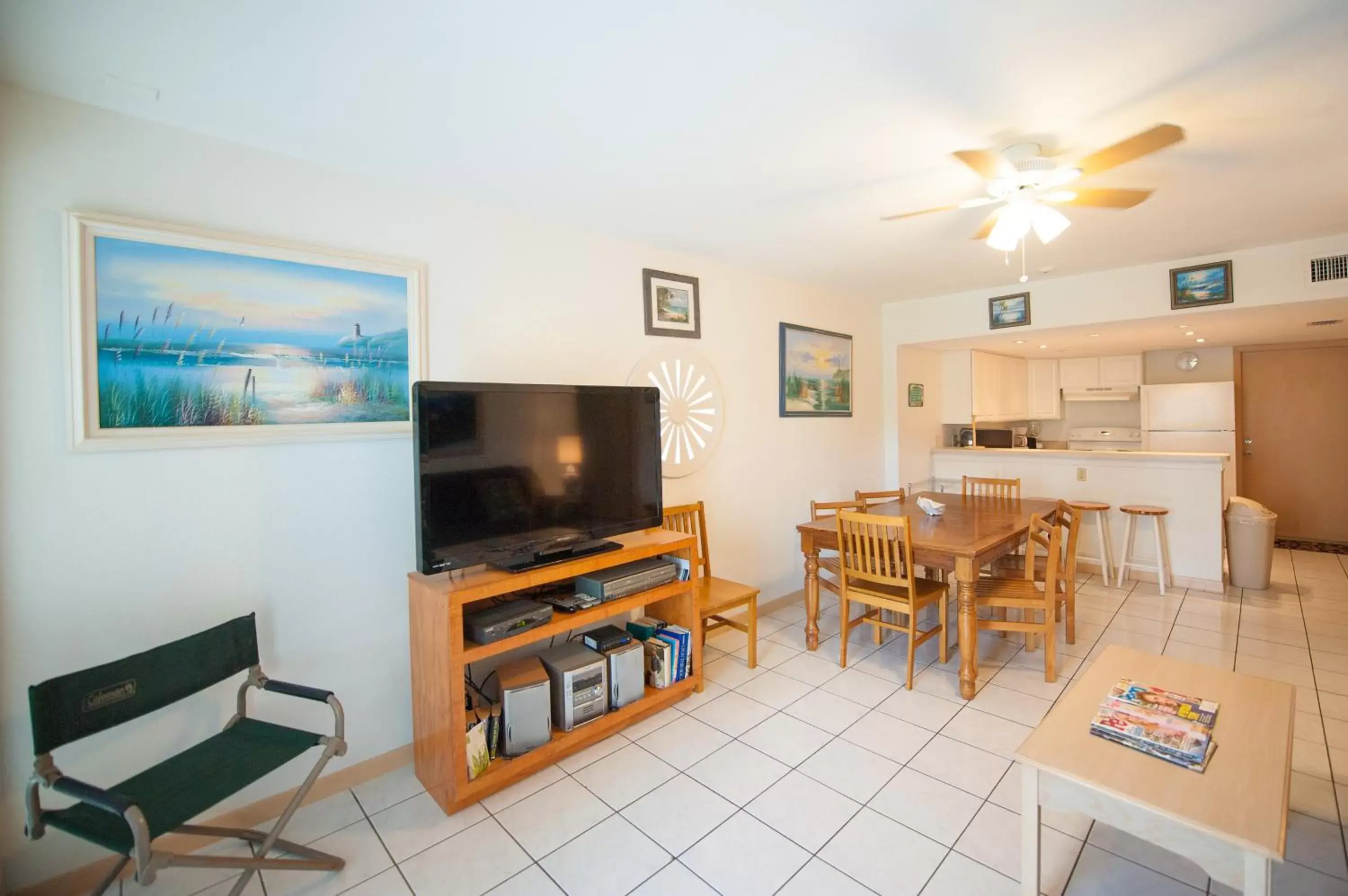 Photo of the whole room, TV/Entertainment Center in South Padre Island Beach Rentals