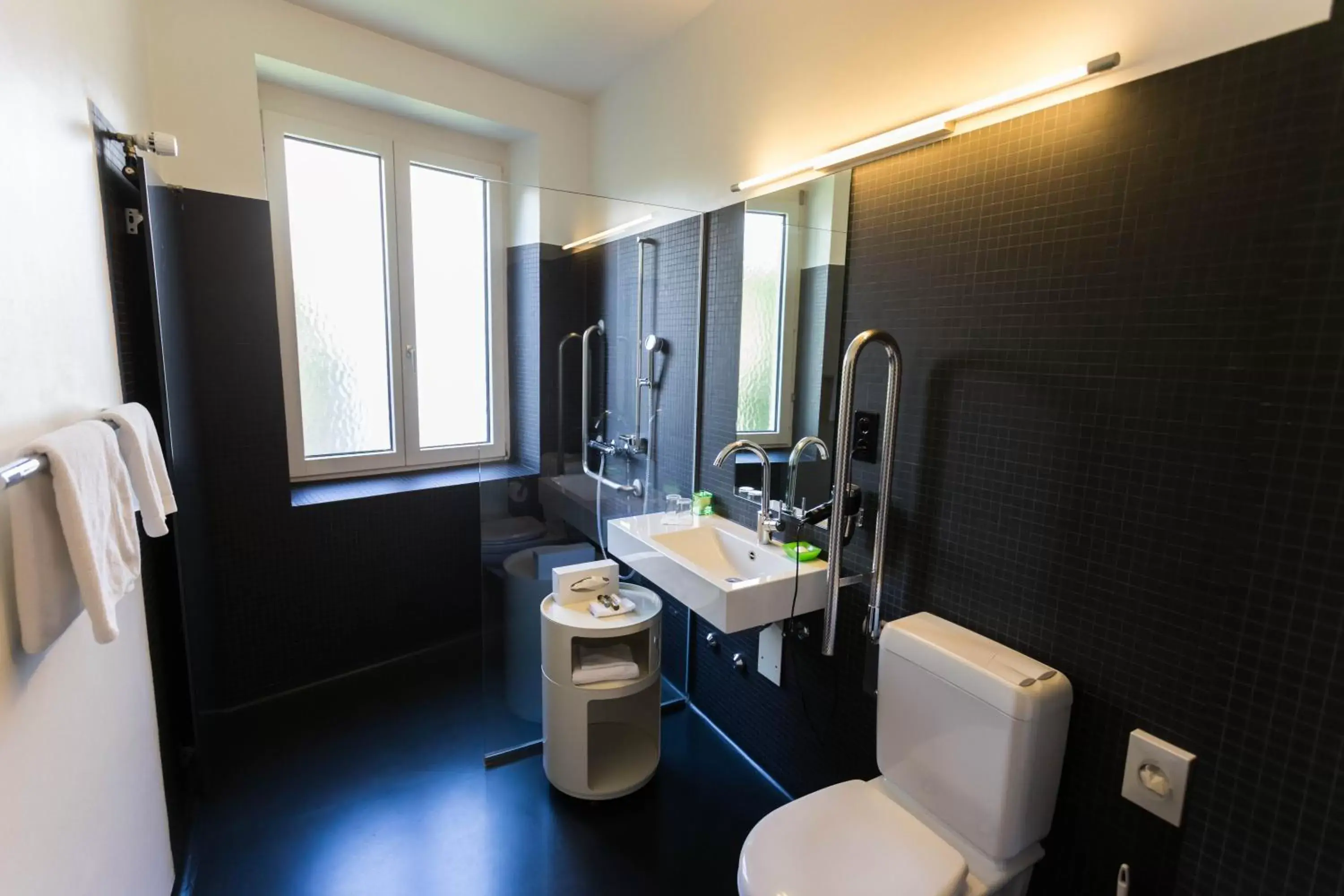 Bathroom in Design Hotel Plattenhof