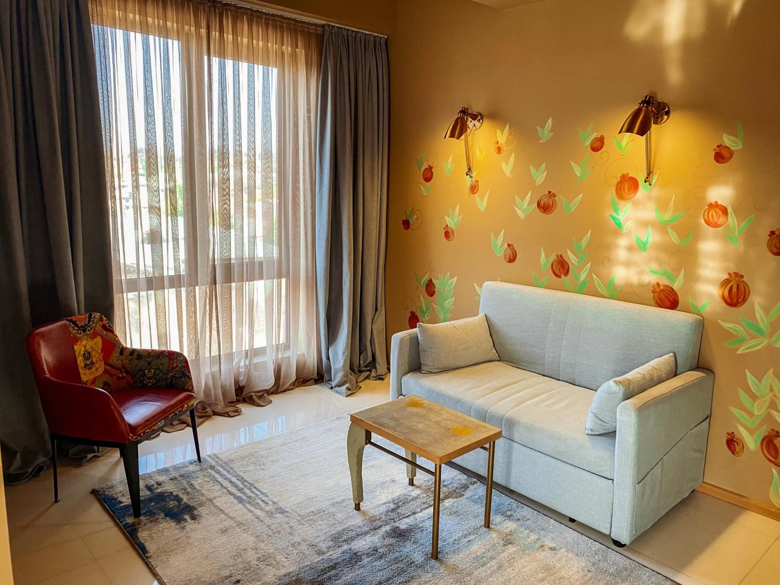 Living room in Brim Hotel