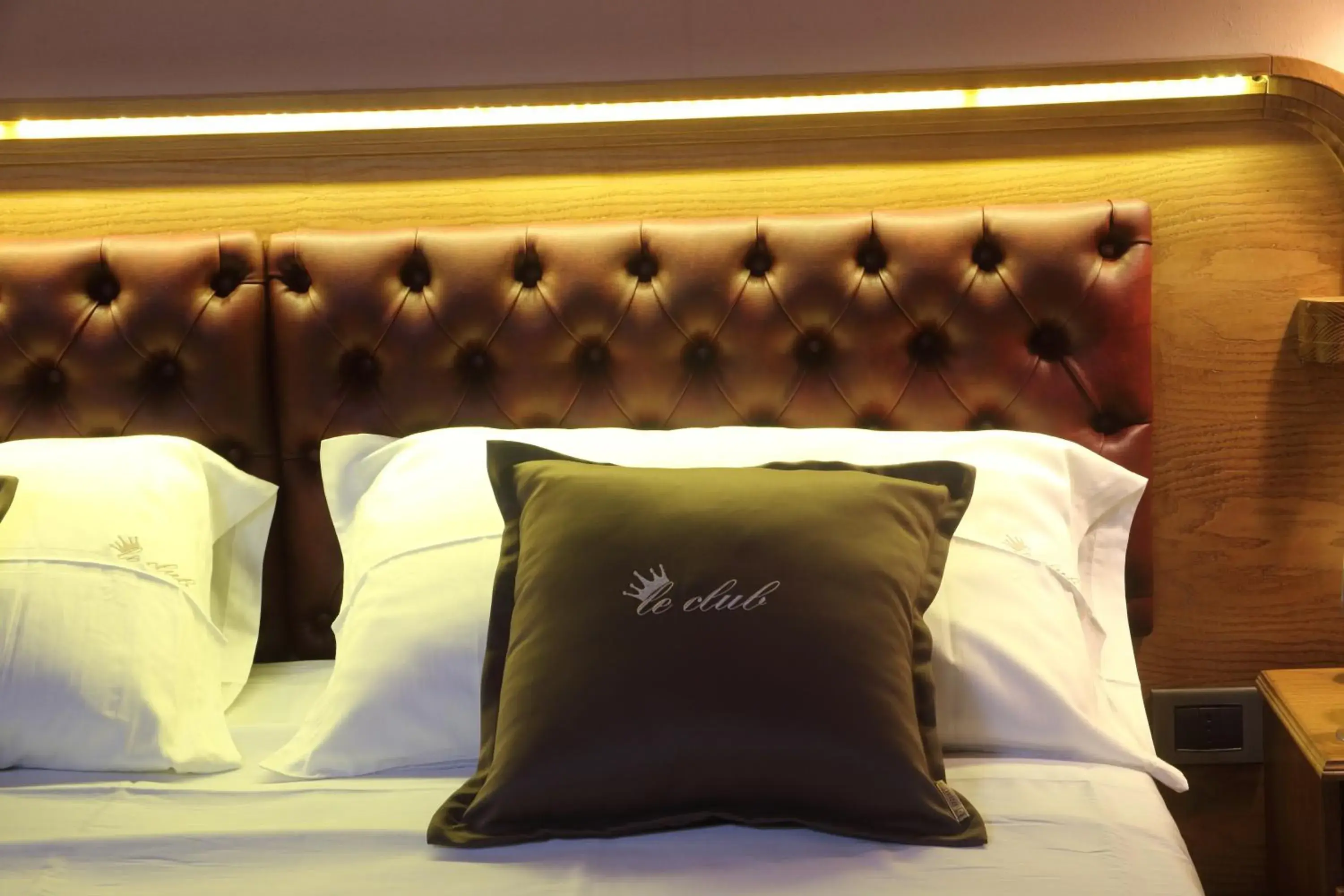 Decorative detail, Bed in Le Club Boutique Hotel