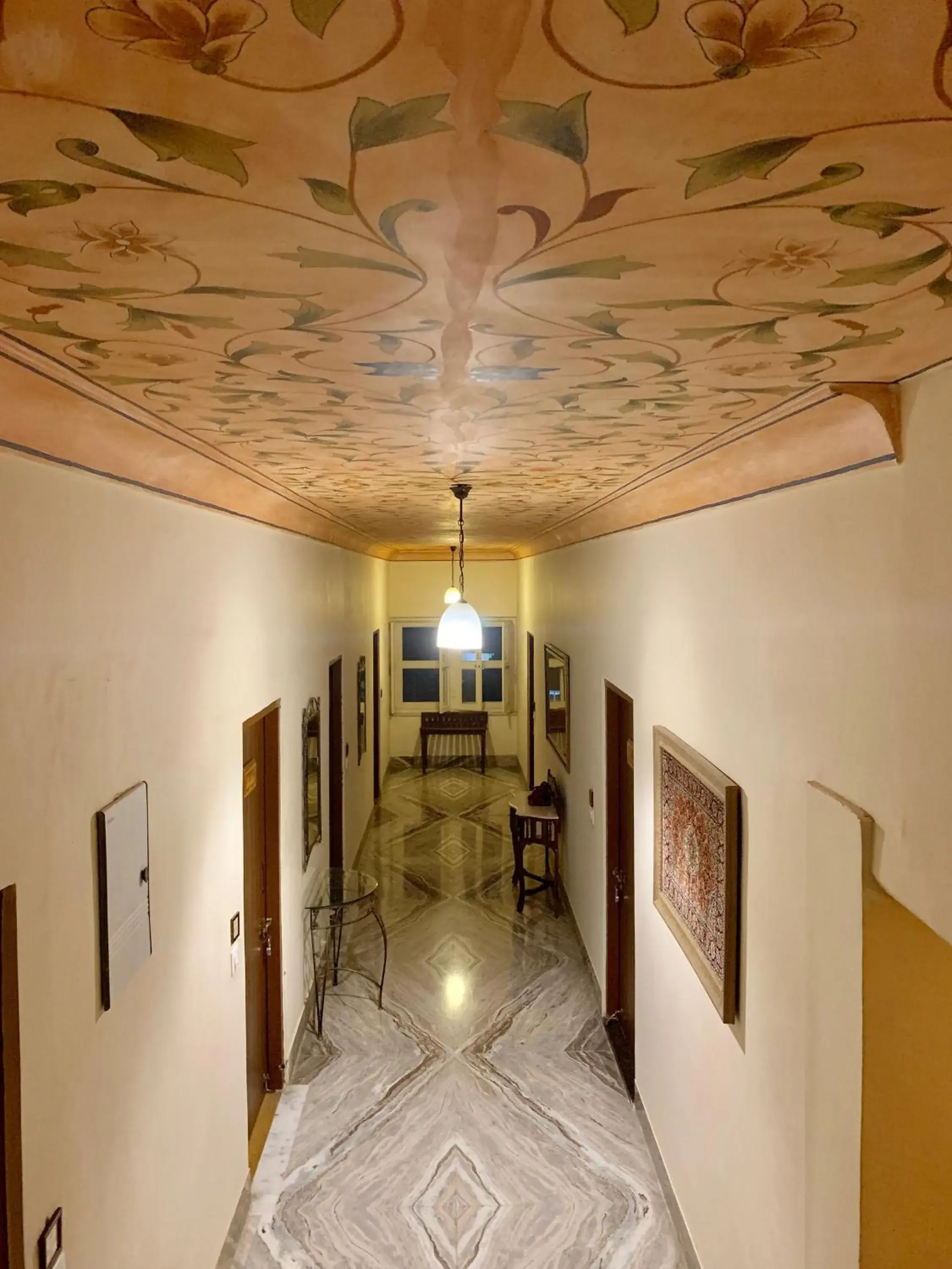 Lobby or reception in Suryaa Villa Jaipur - A Boutique Heritage Haveli