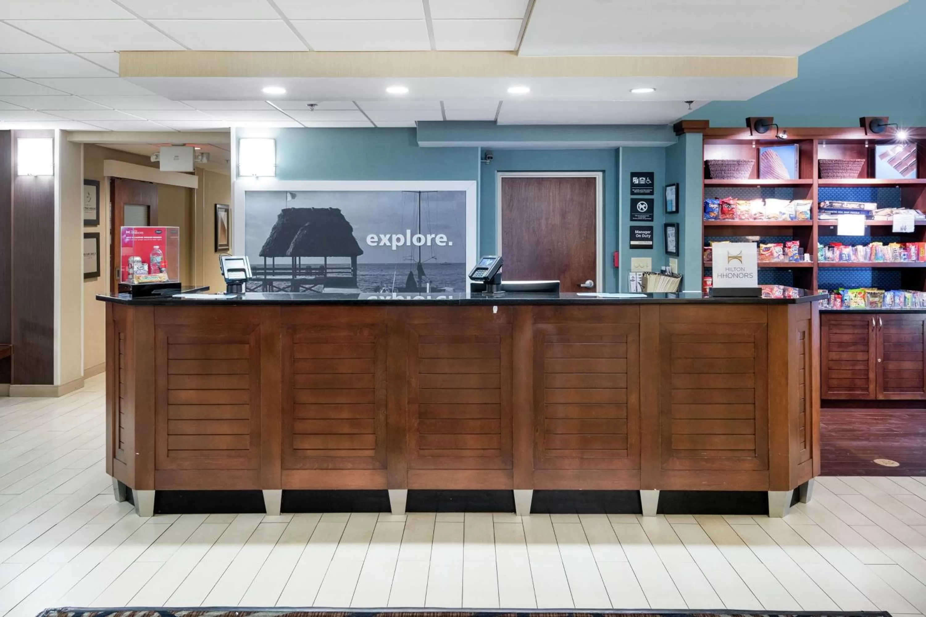 Lobby or reception in Hampton Inn Morehead City