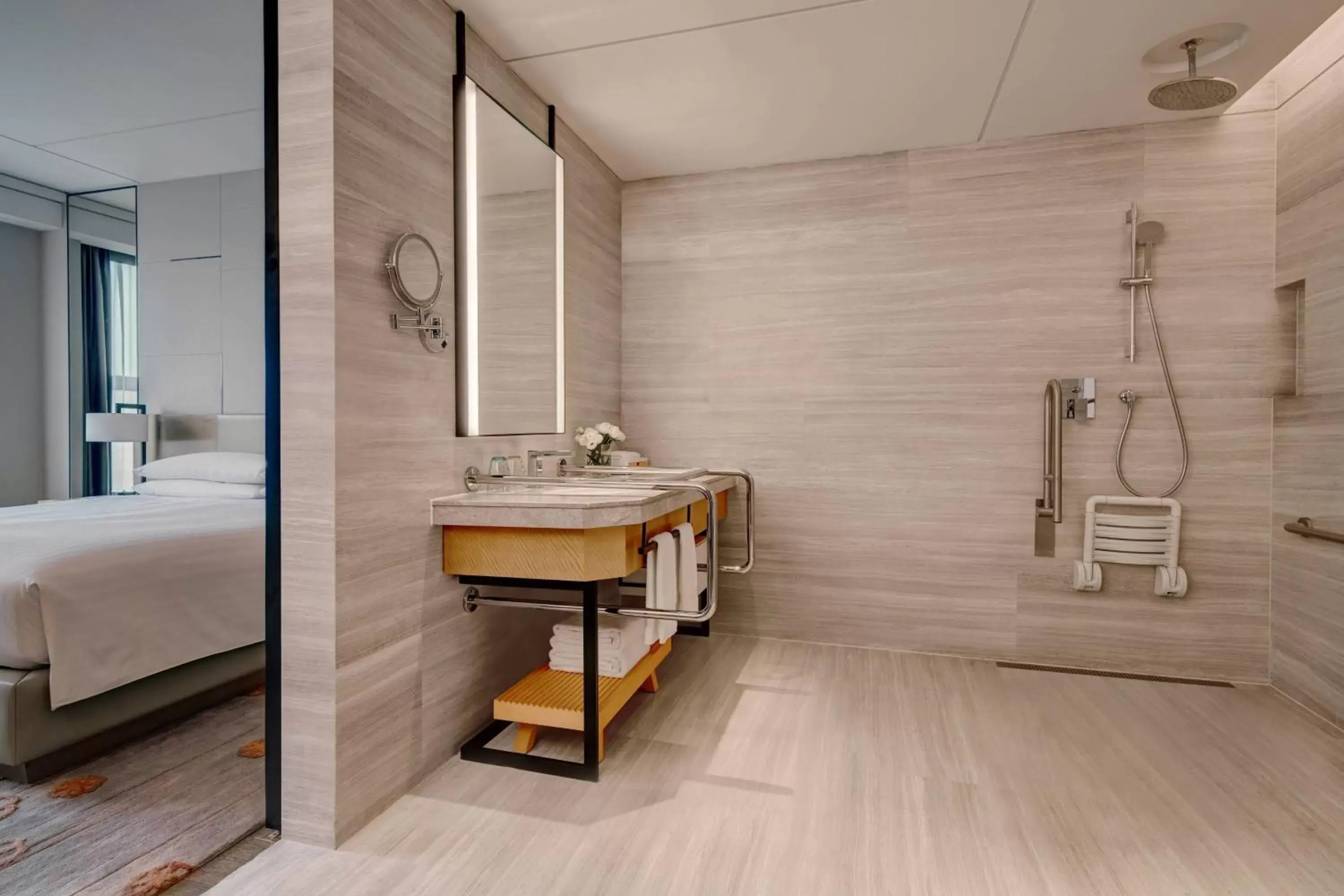 Bathroom in Shanghai Marriott Hotel Kangqiao