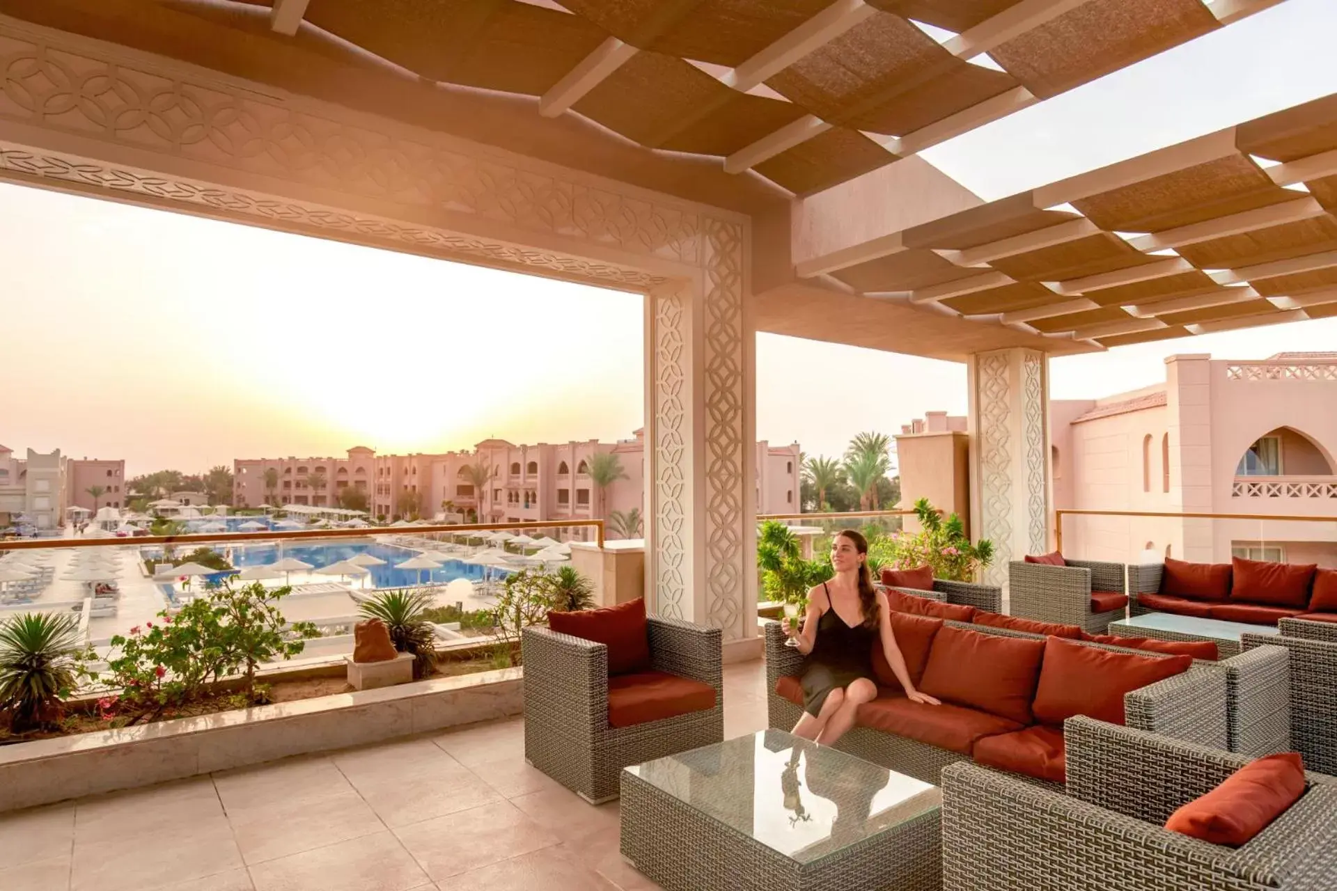 Balcony/Terrace in Pickalbatros Aqua Vista Resort - Hurghada