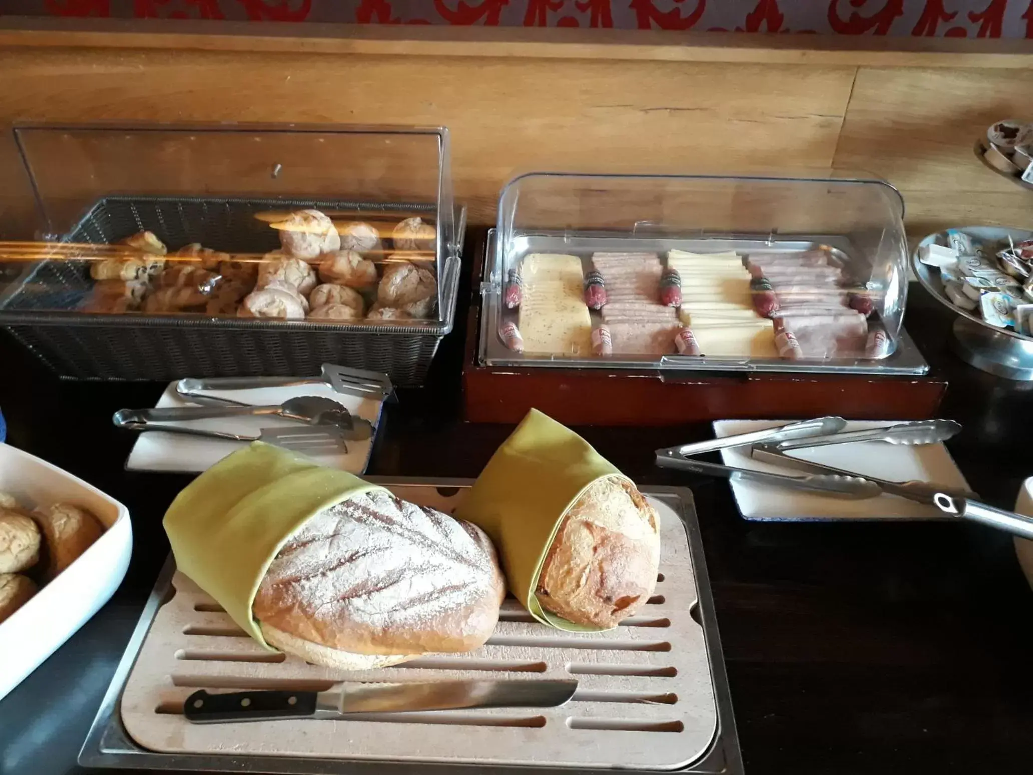Buffet breakfast, Food in Hotel Restaurant de Engel