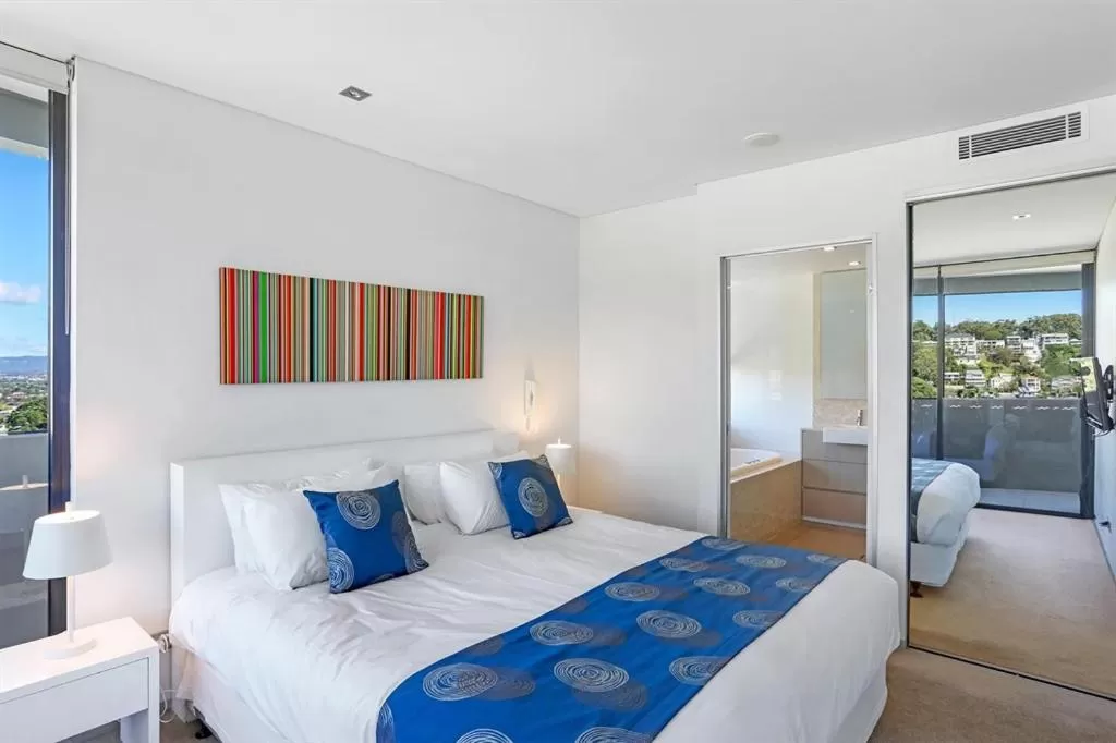 Bedroom, Bed in Ambience on Burleigh Beach