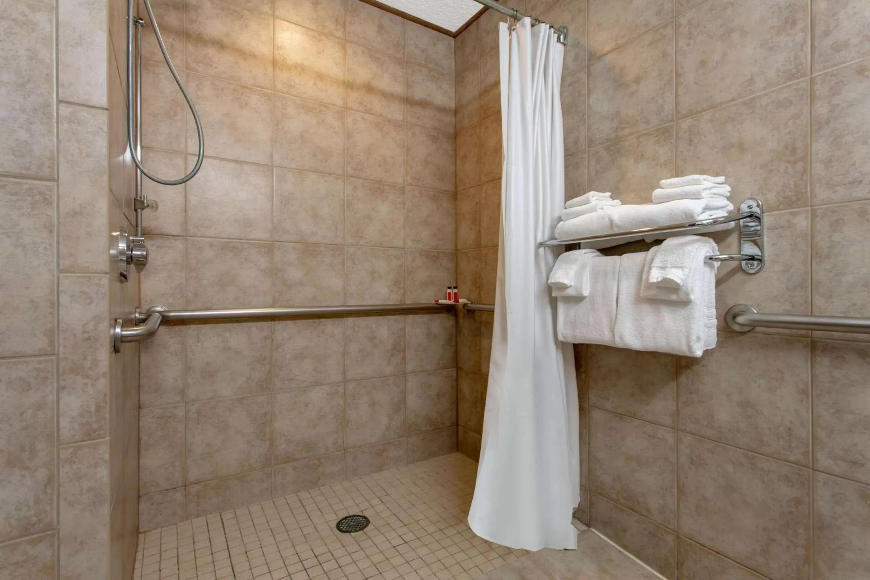 Shower, Bathroom in Microtel Inn & Suites by Wyndham Lillington/Campbell University