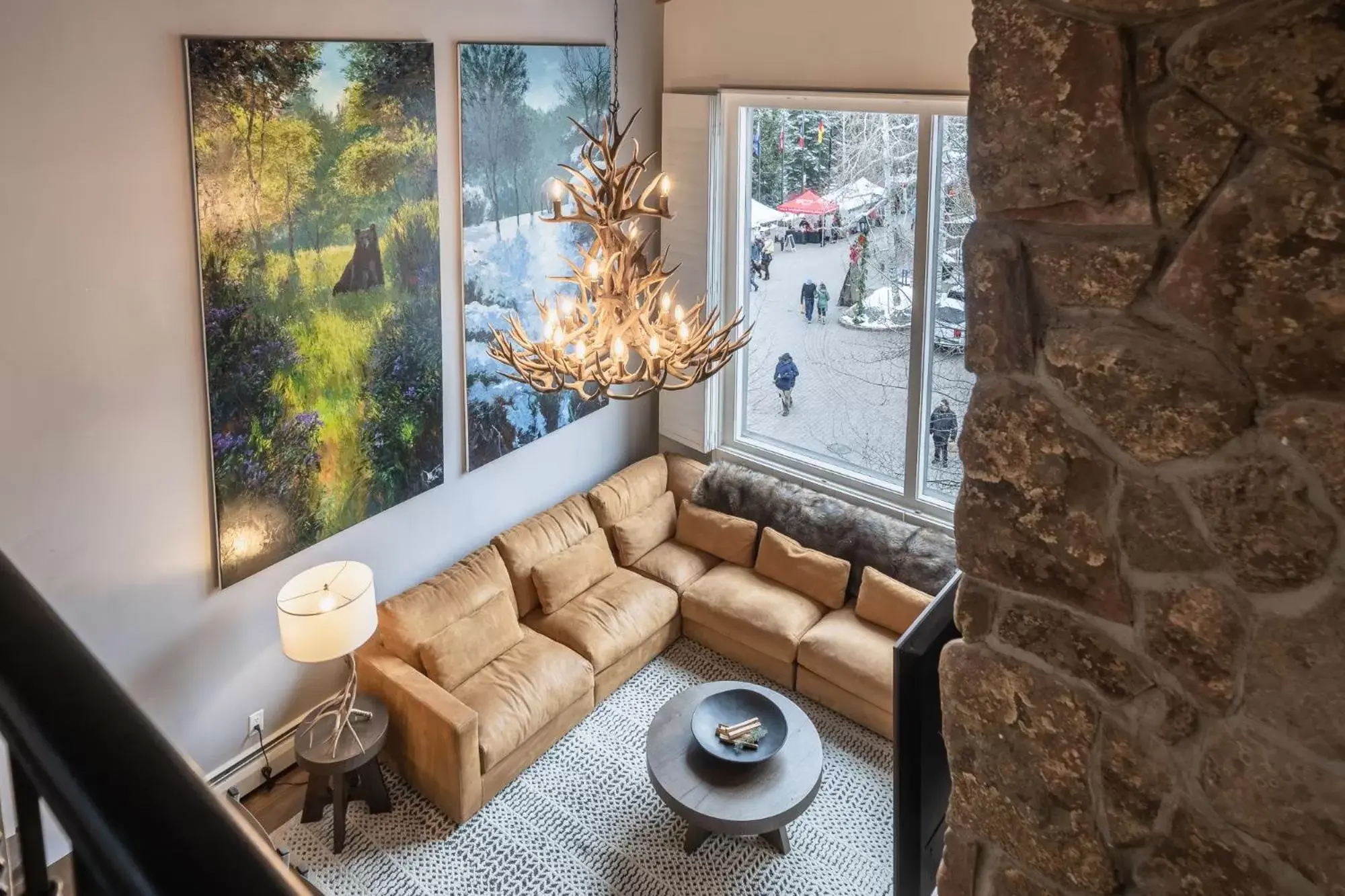 View (from property/room), Seating Area in Lodge at Vail Condominiums