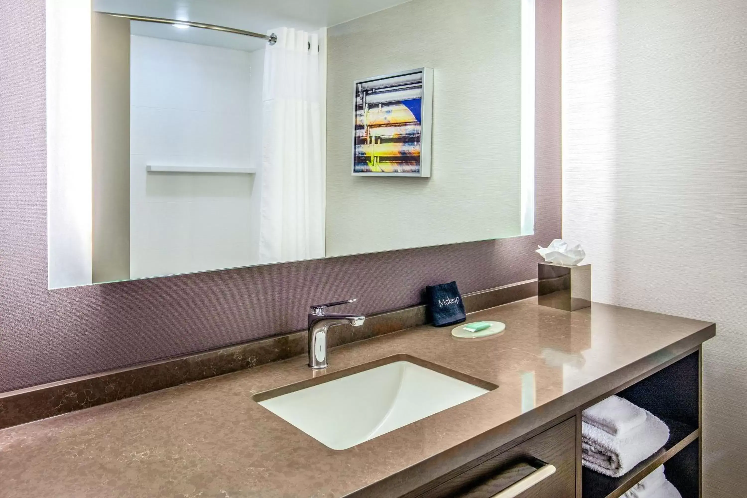 Bathroom in Courtyard by Marriott Boston Billerica Bedford