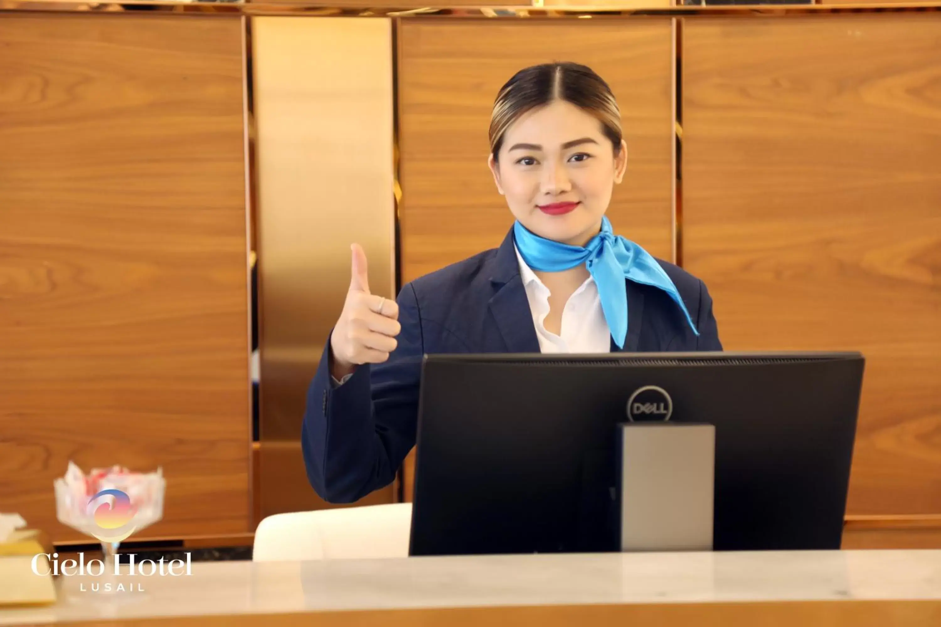 Lobby or reception in Cielo Hotel Lusail Qatar Lobby or reception in Cielo Hotel Lusail Qatar