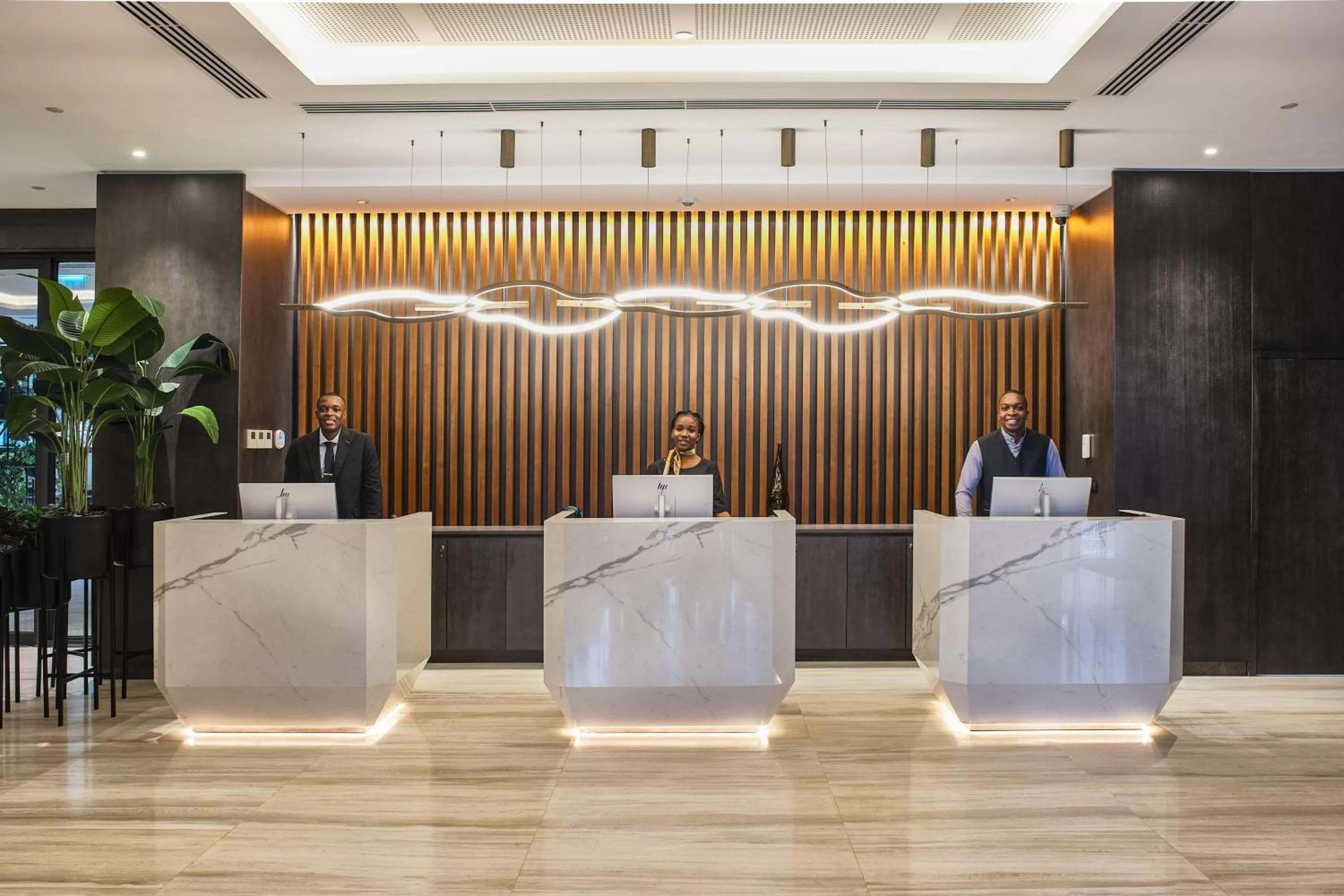 Lobby or reception in K Hotel Douala