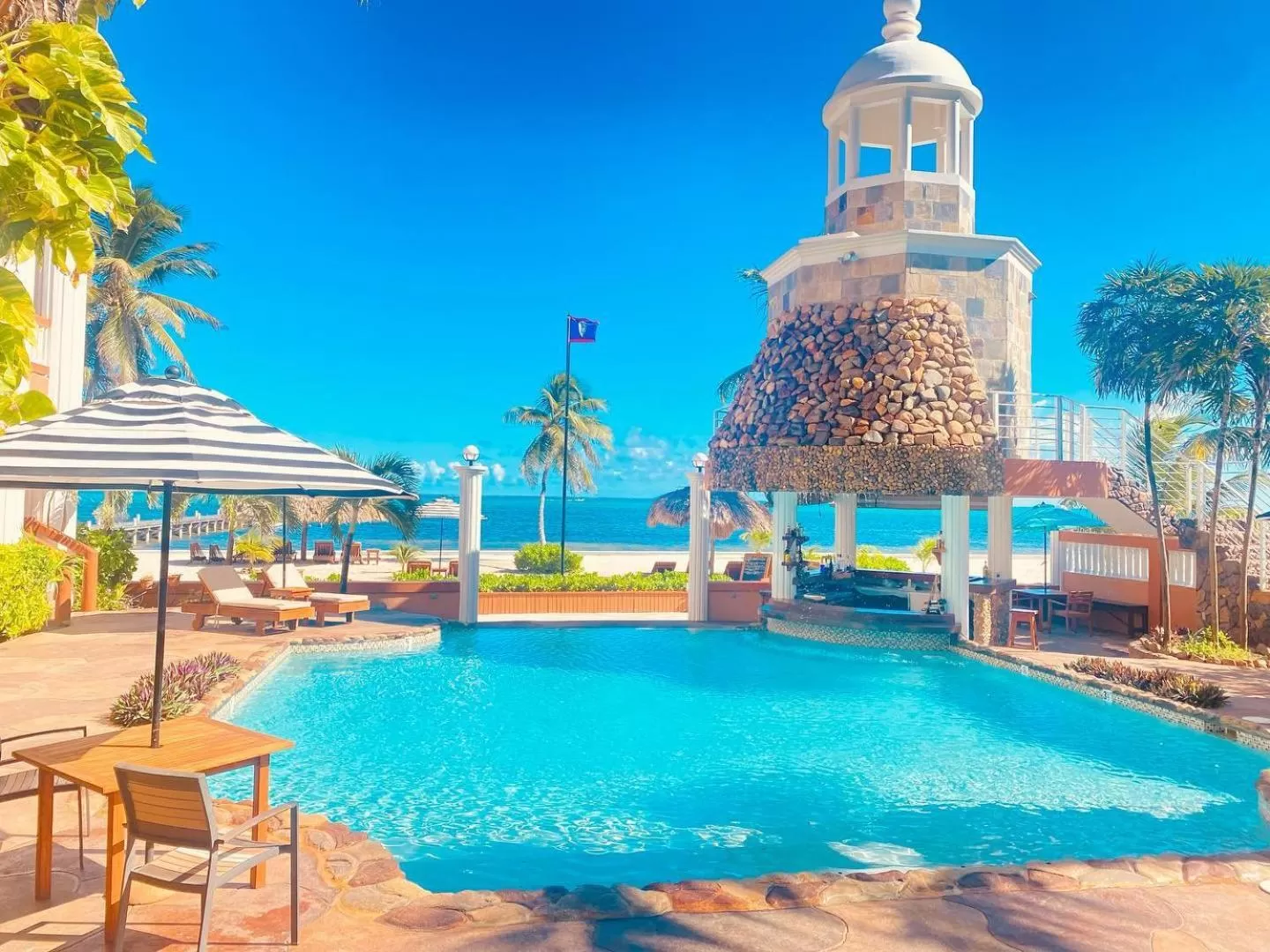 Pool view in Lighthouse Beach Villas
