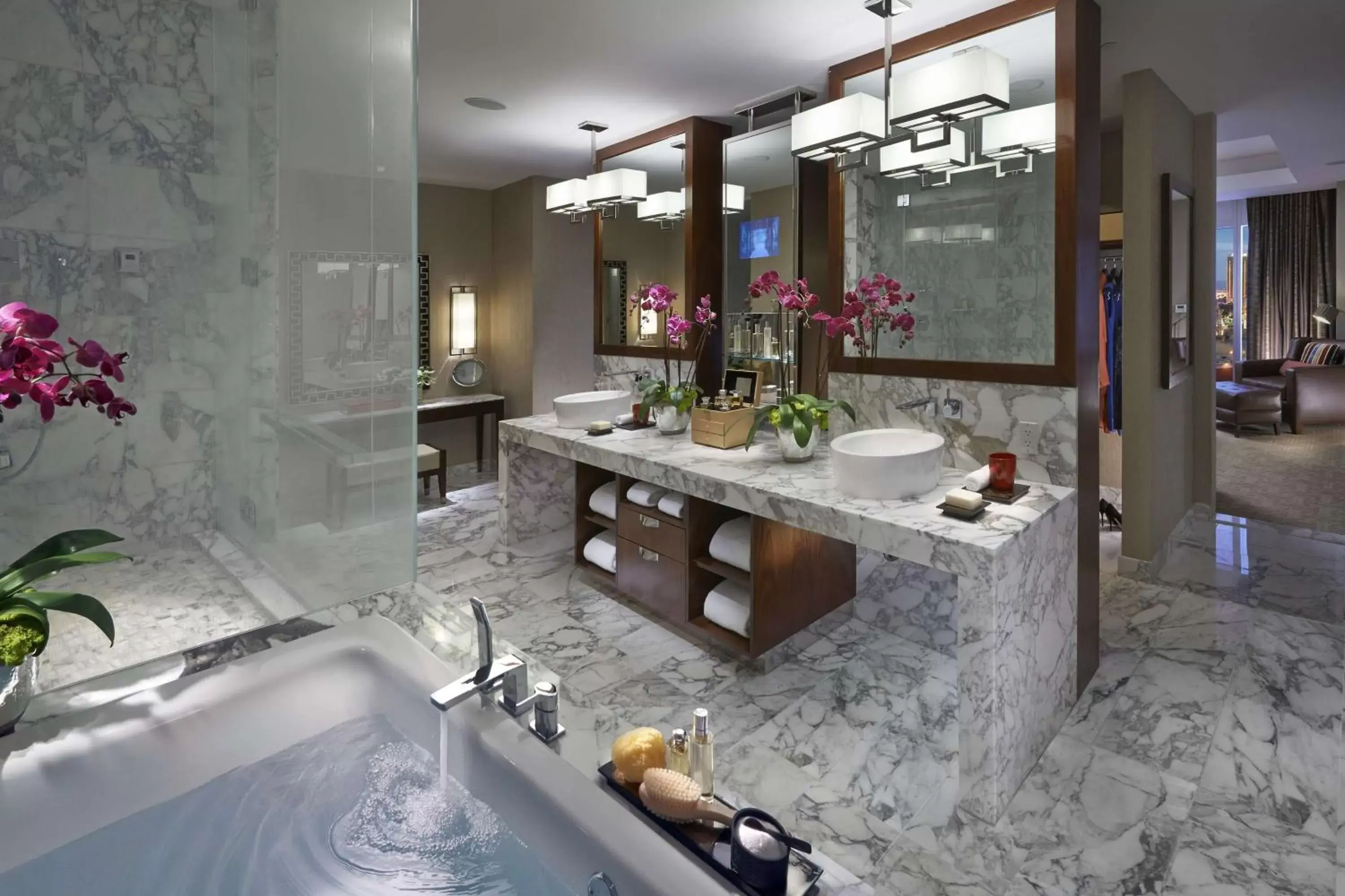 Bathroom in Waldorf Astoria Las Vegas