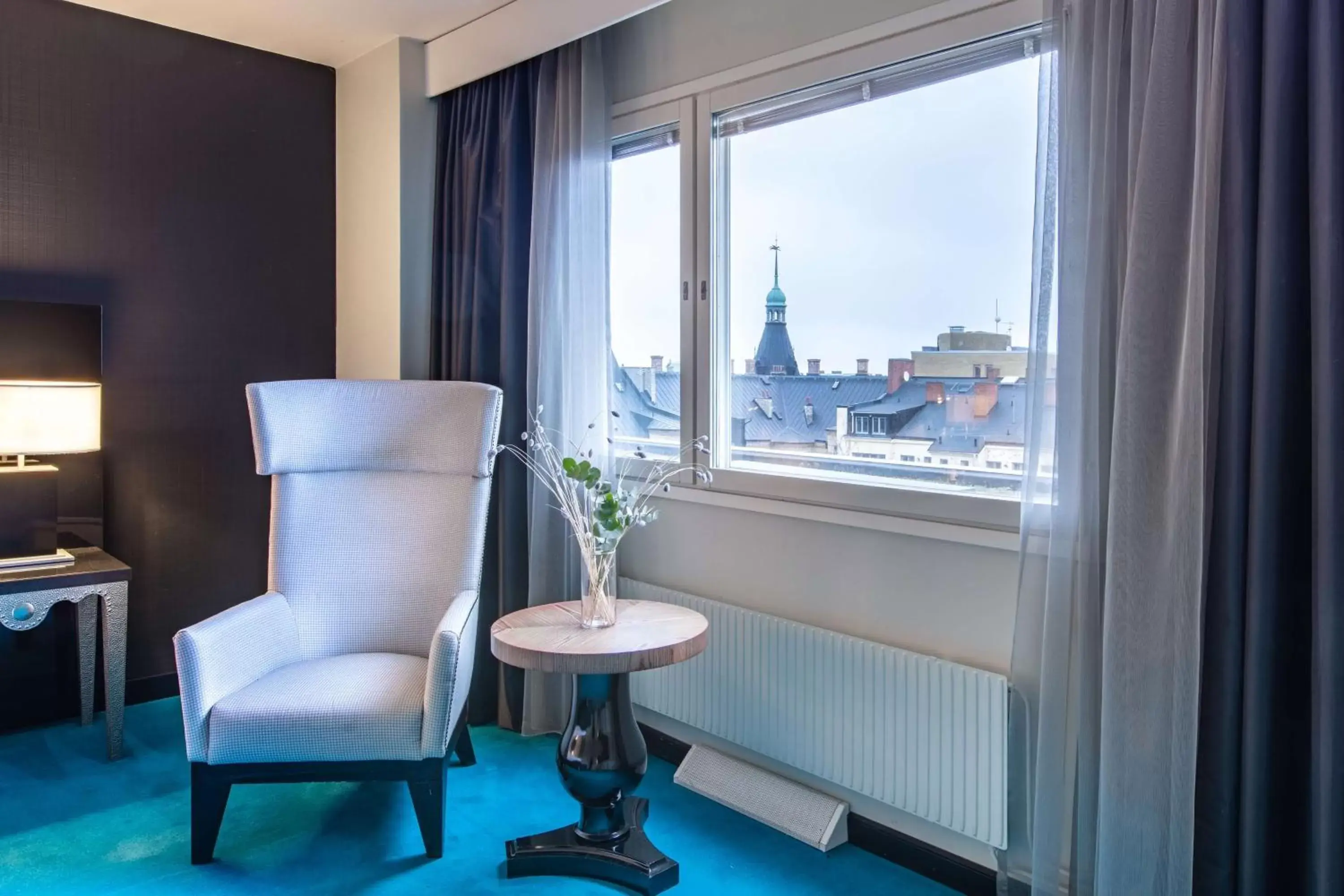 View (from property/room), Seating Area in Radisson Blu Hotel Malmö