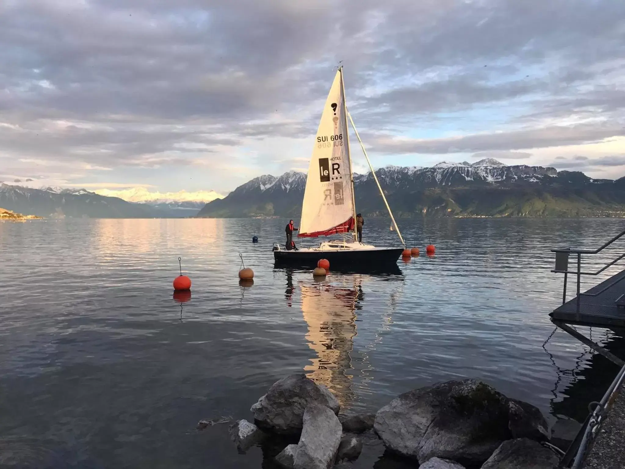 Windsurfing in Rivage Hotel Restaurant Lutry