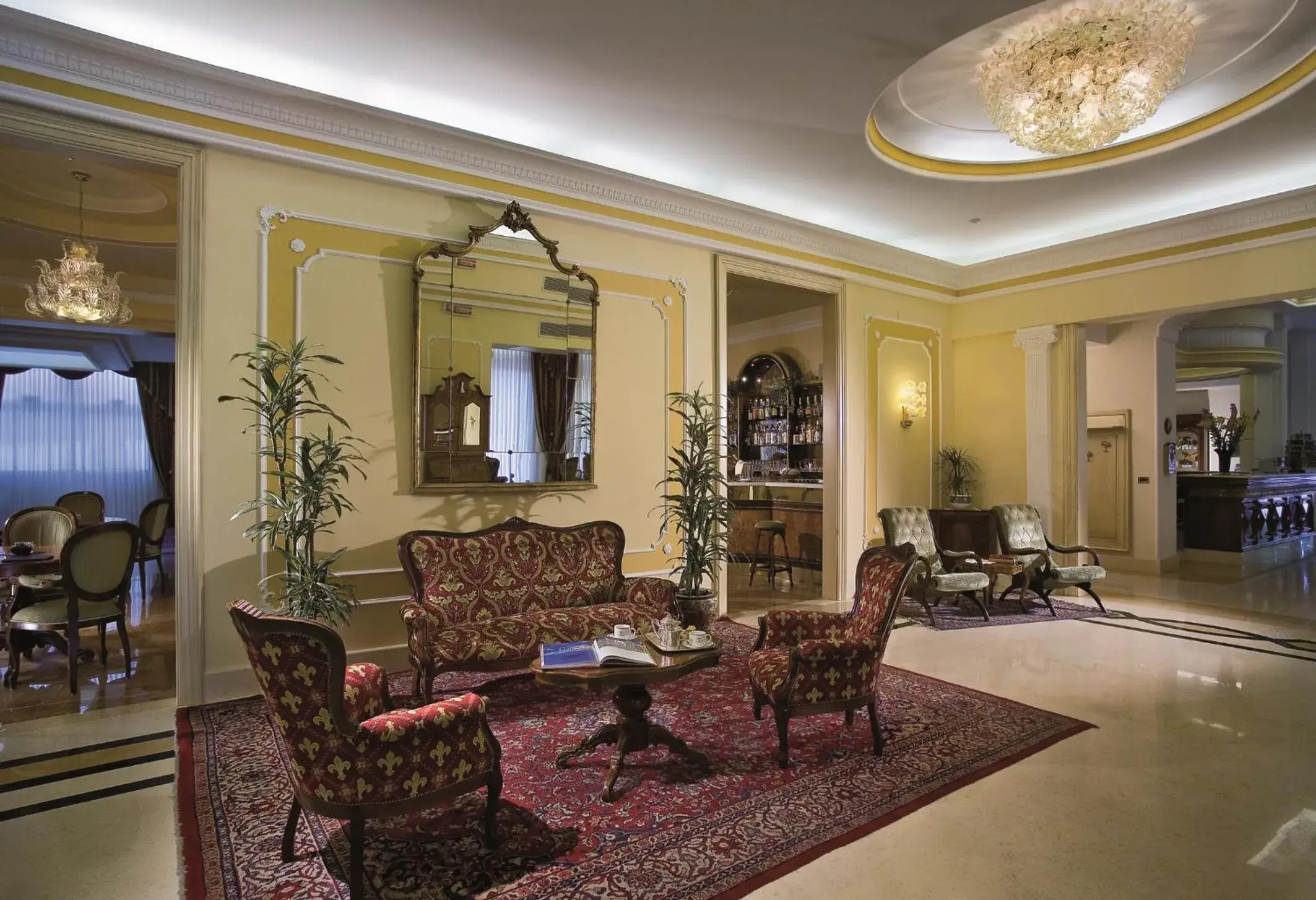 Lobby or reception, Lounge/Bar in Palace Hotel Meggiorato