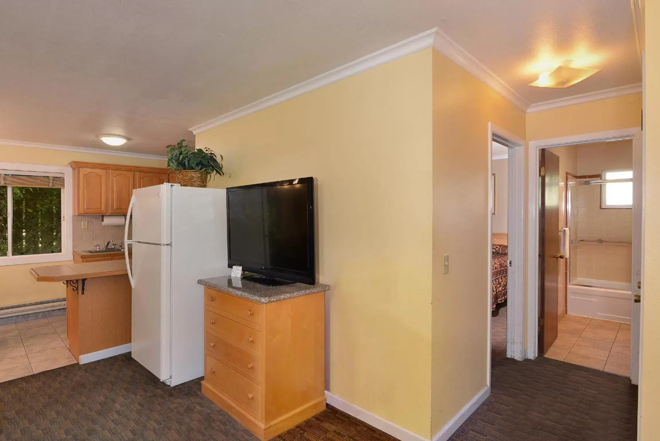 TV/Entertainment Center in Surf Motel and Gardens