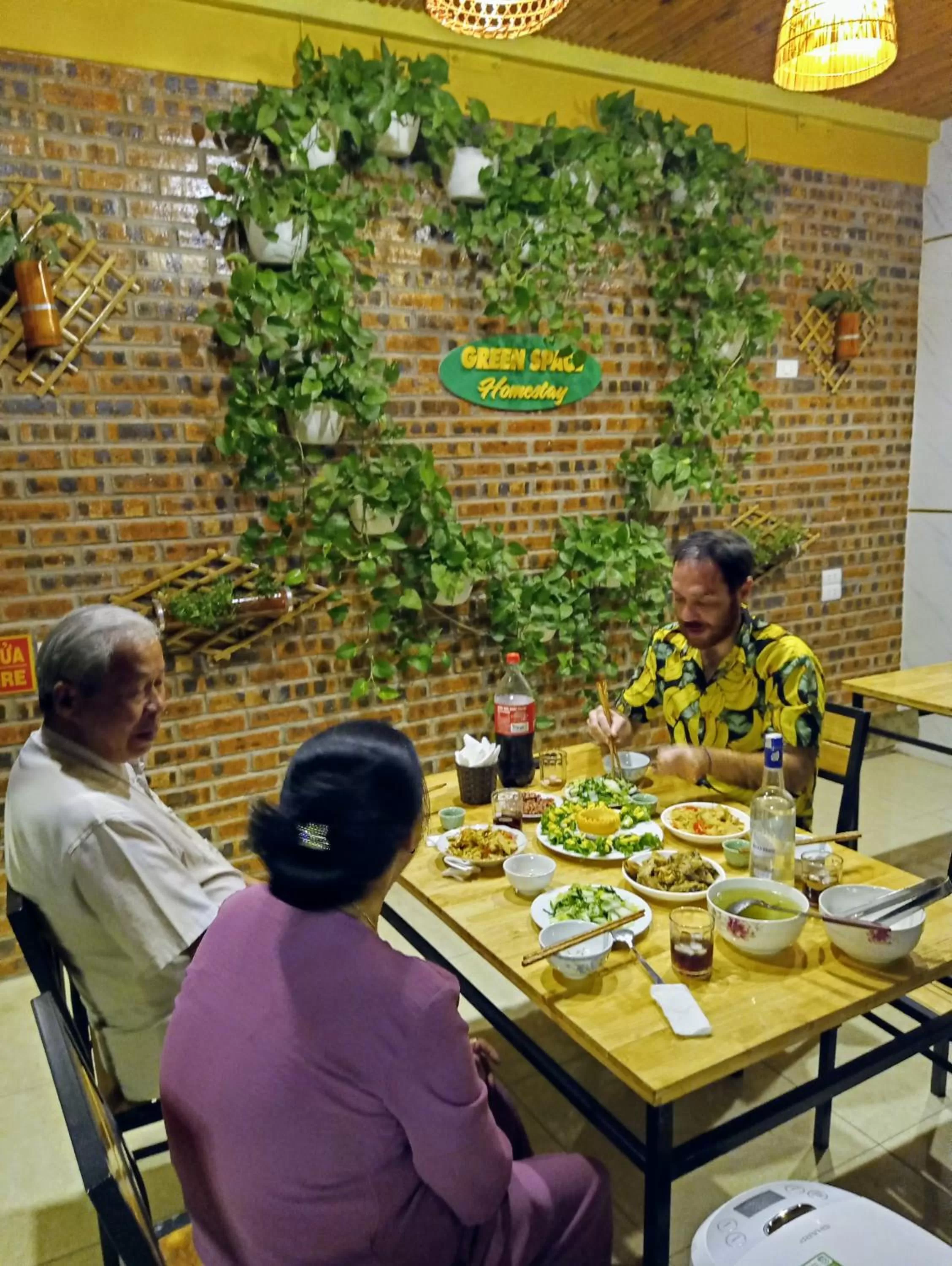 Dinner in Green Space Homestay