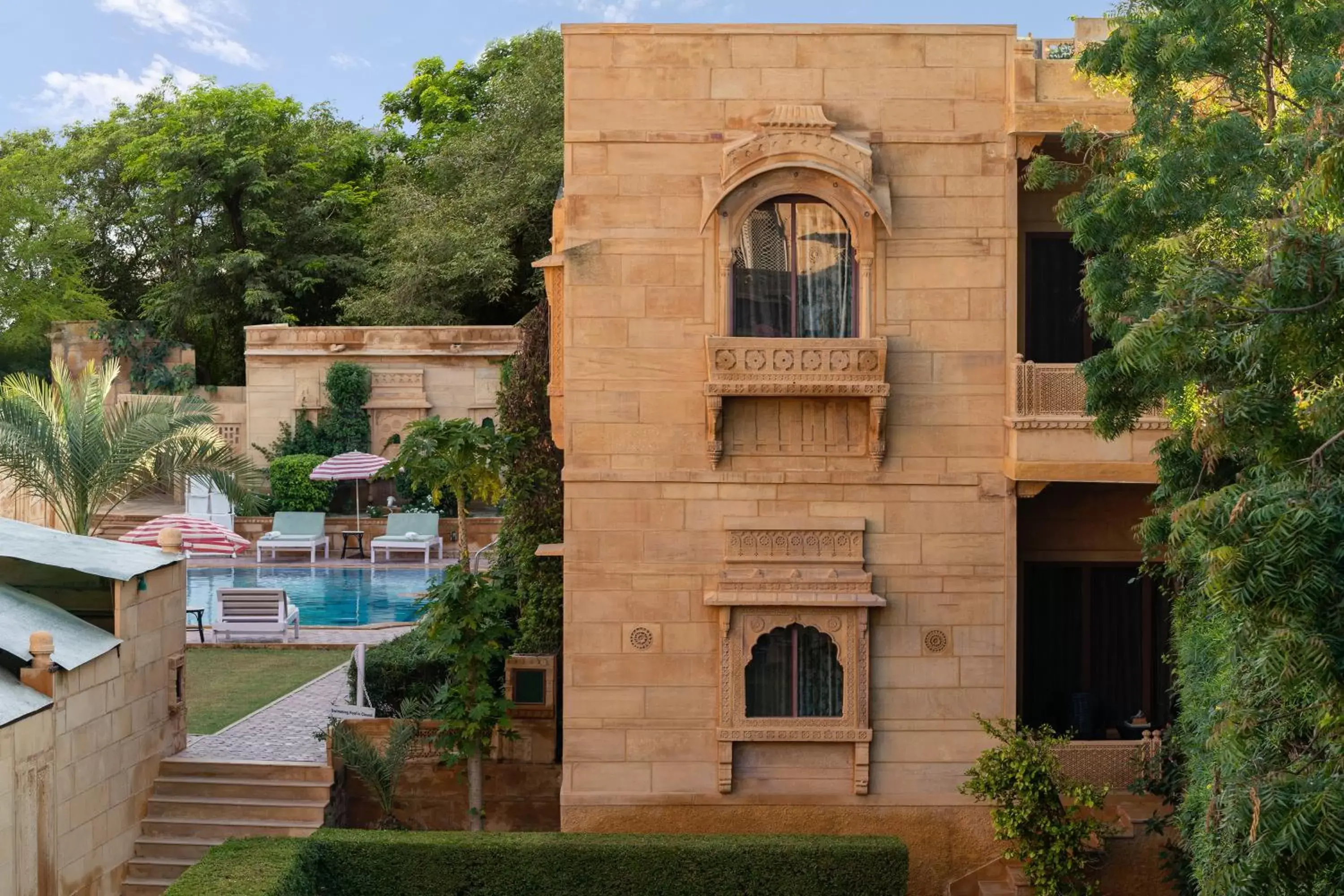 Property building, Pool View in WelcomHeritage Mandir Palace