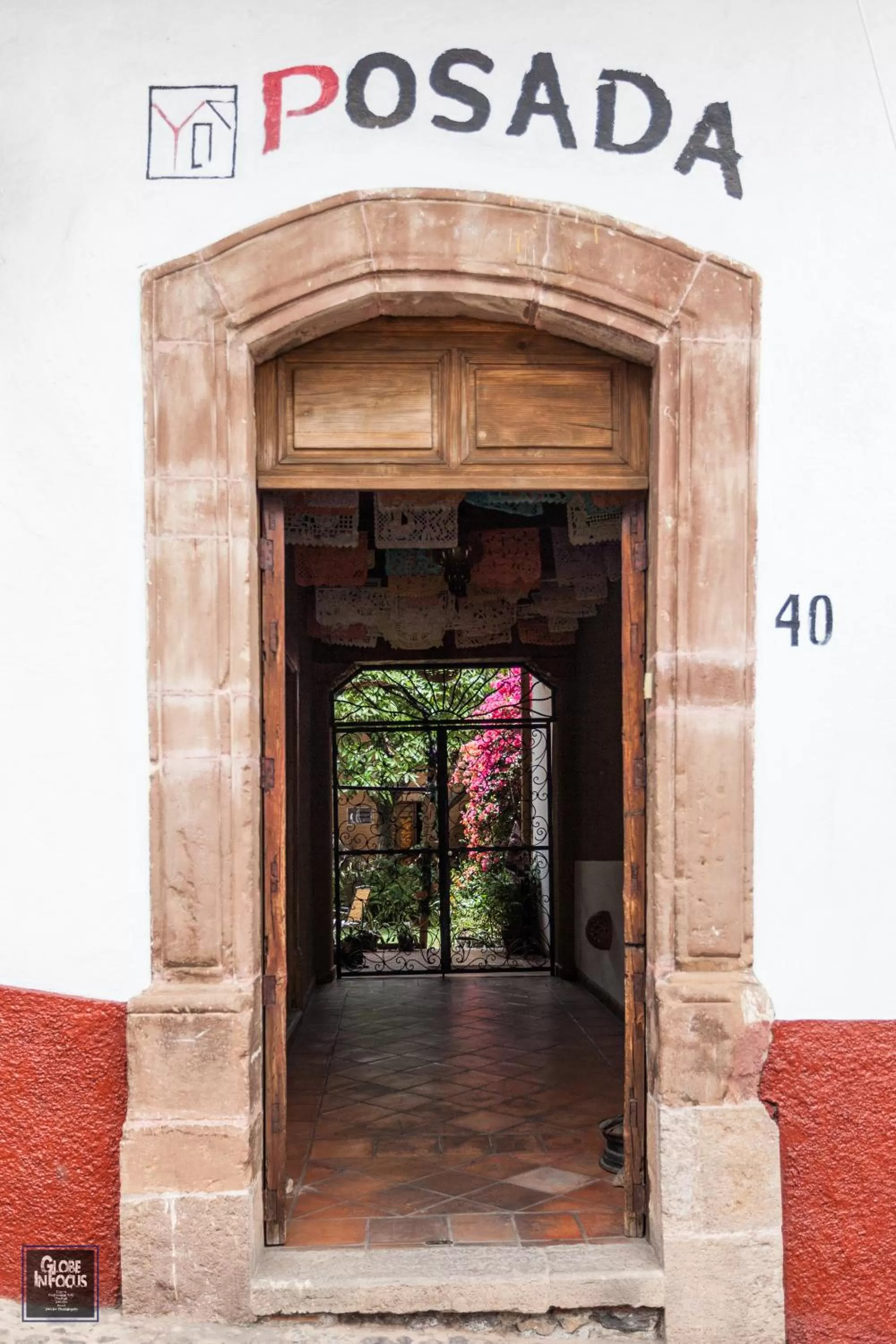 Facade/entrance in Posada Yolihuani