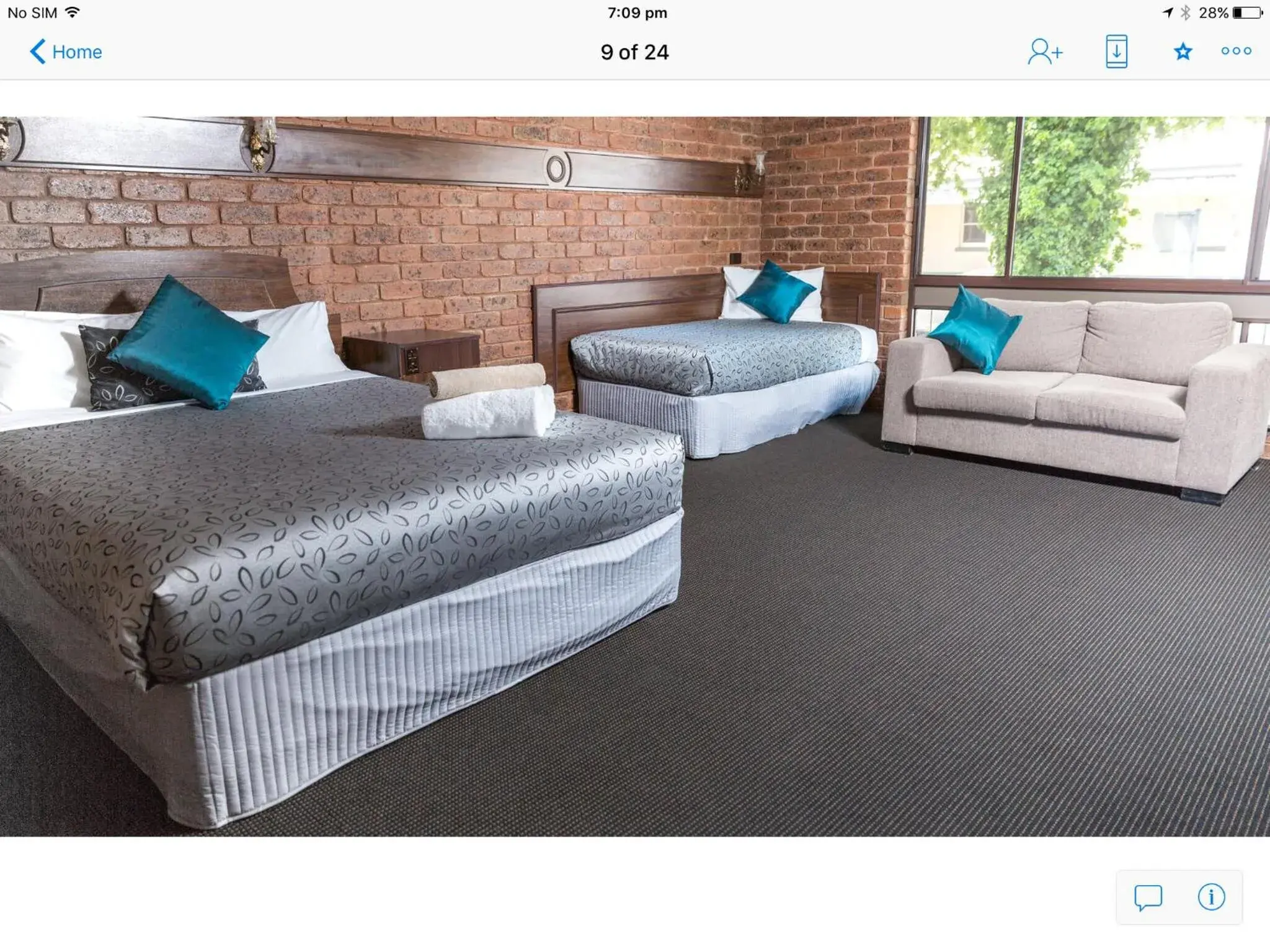 Seating Area in Albury Townhouse Motel