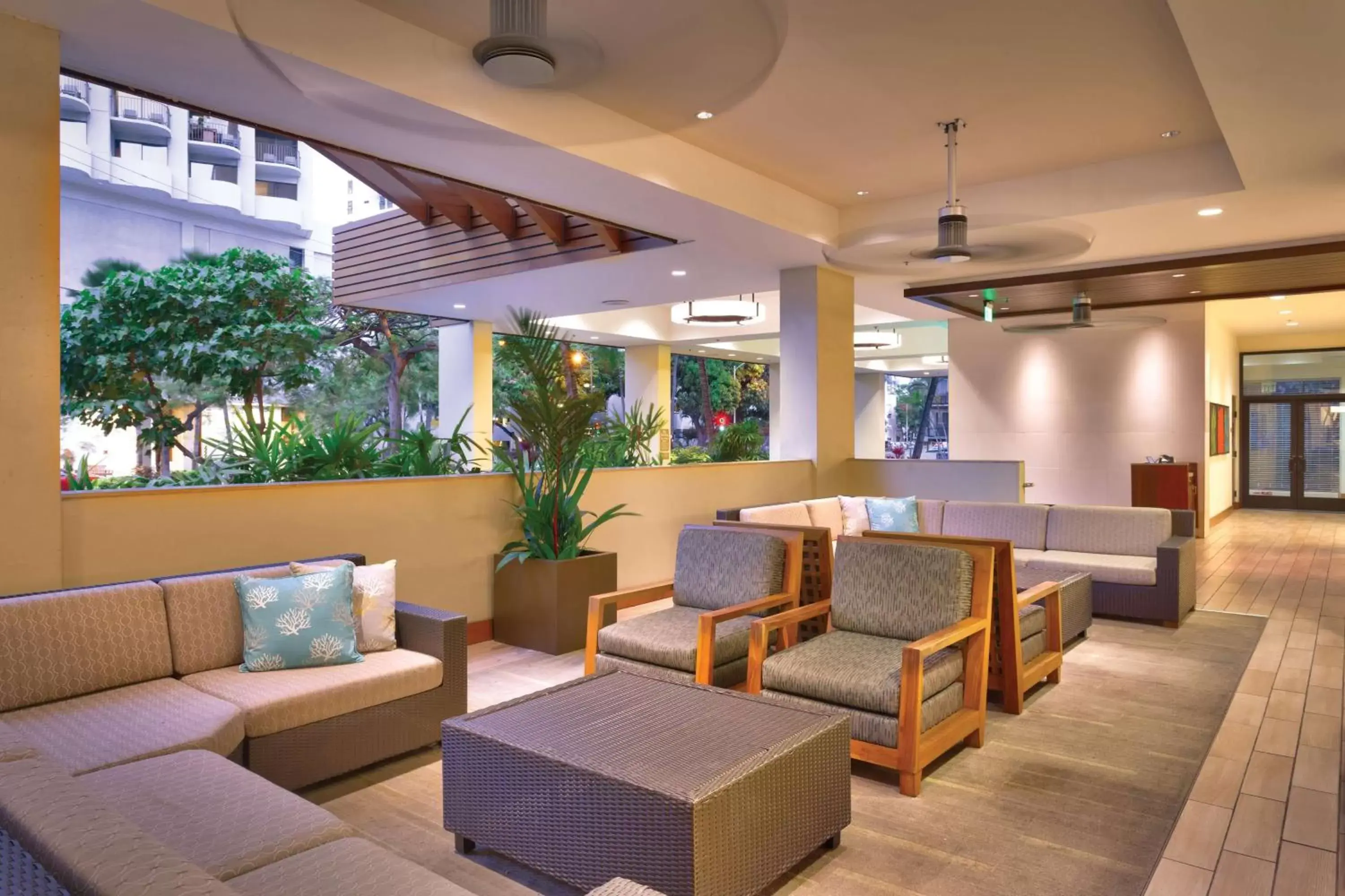 Lobby or reception in Hyatt Place Waikiki Beach