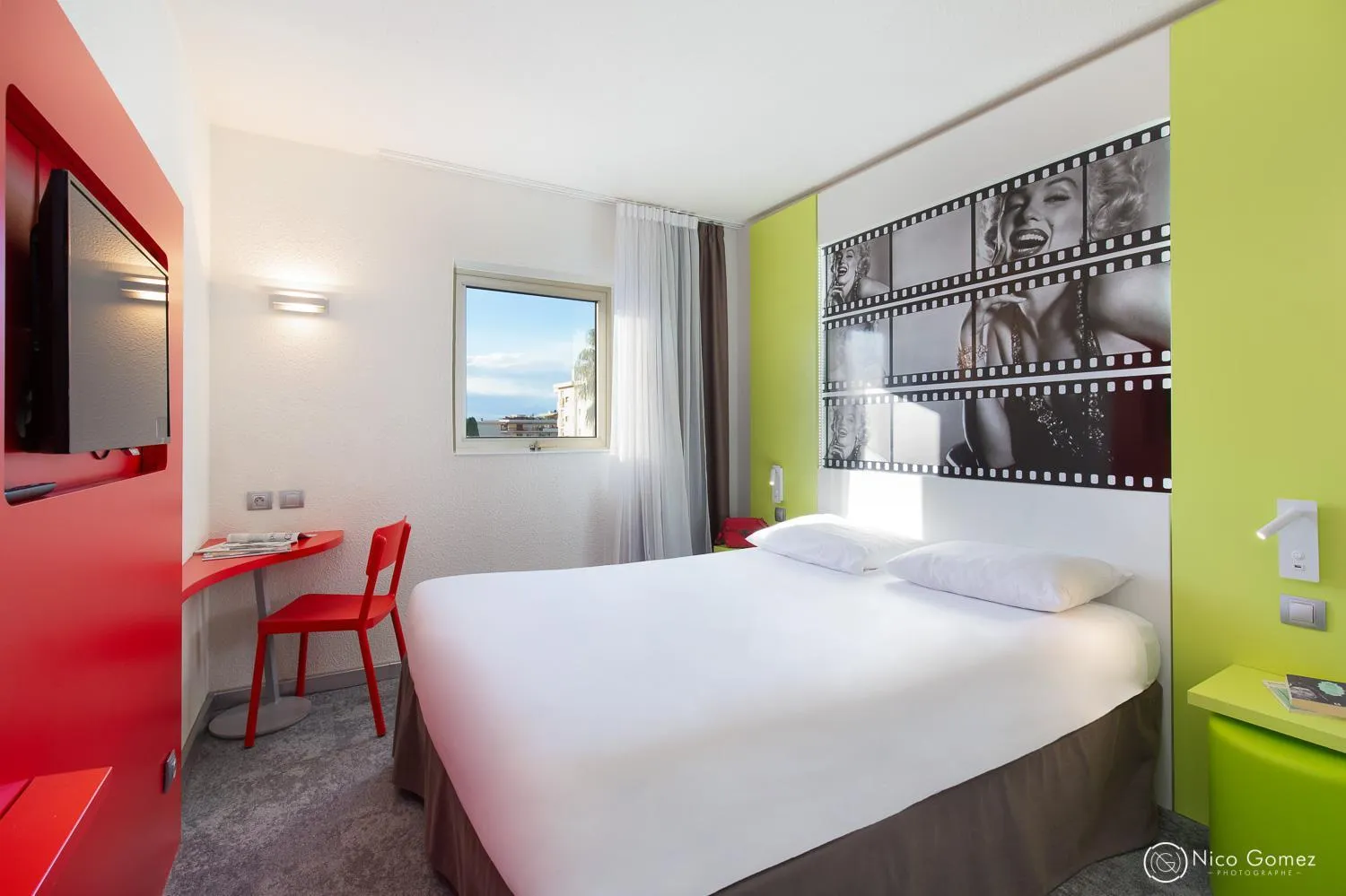 Bed in ibis Styles Cannes Le Cannet
