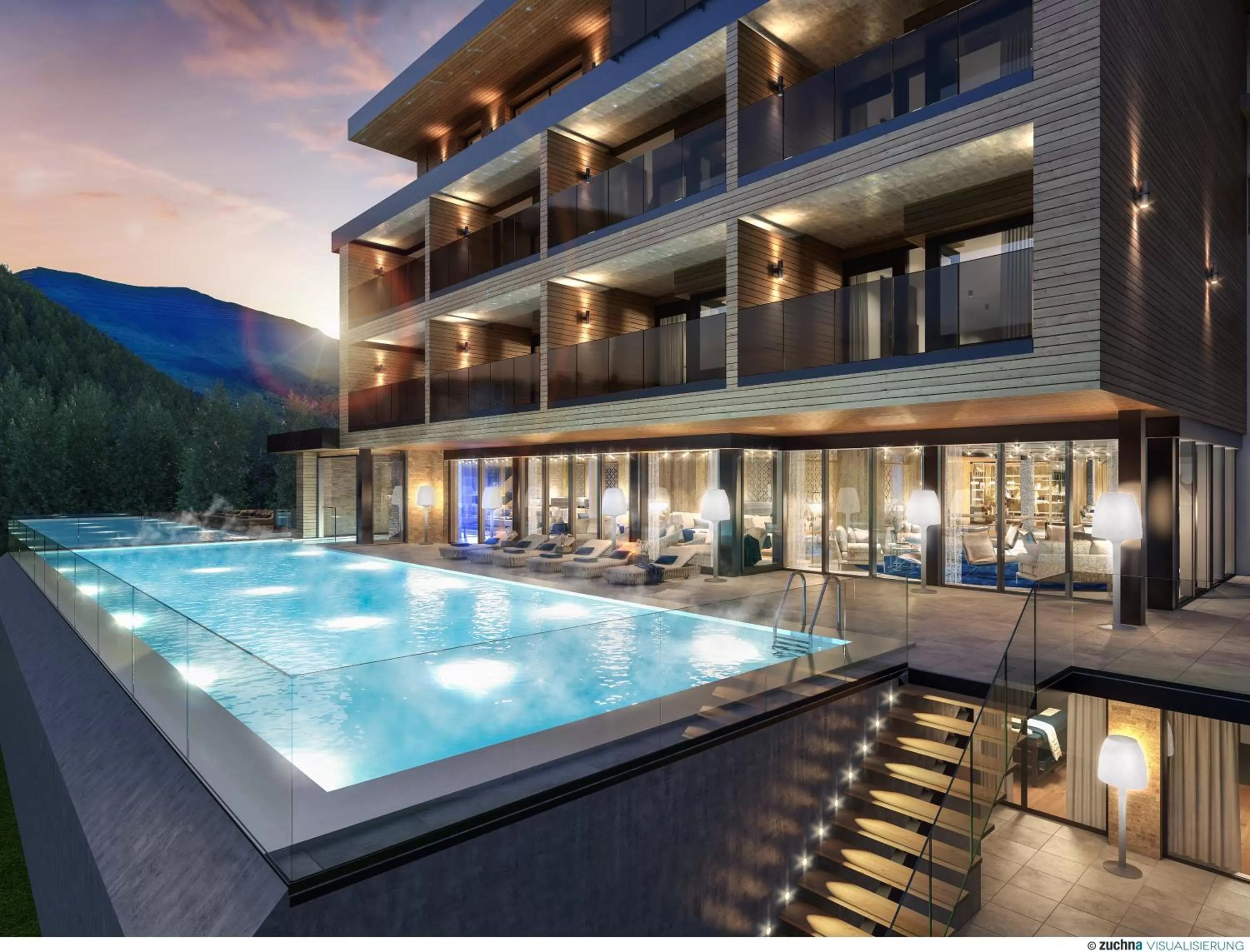 Swimming pool in Hotel Tirolerhof 4 Sterne Superior