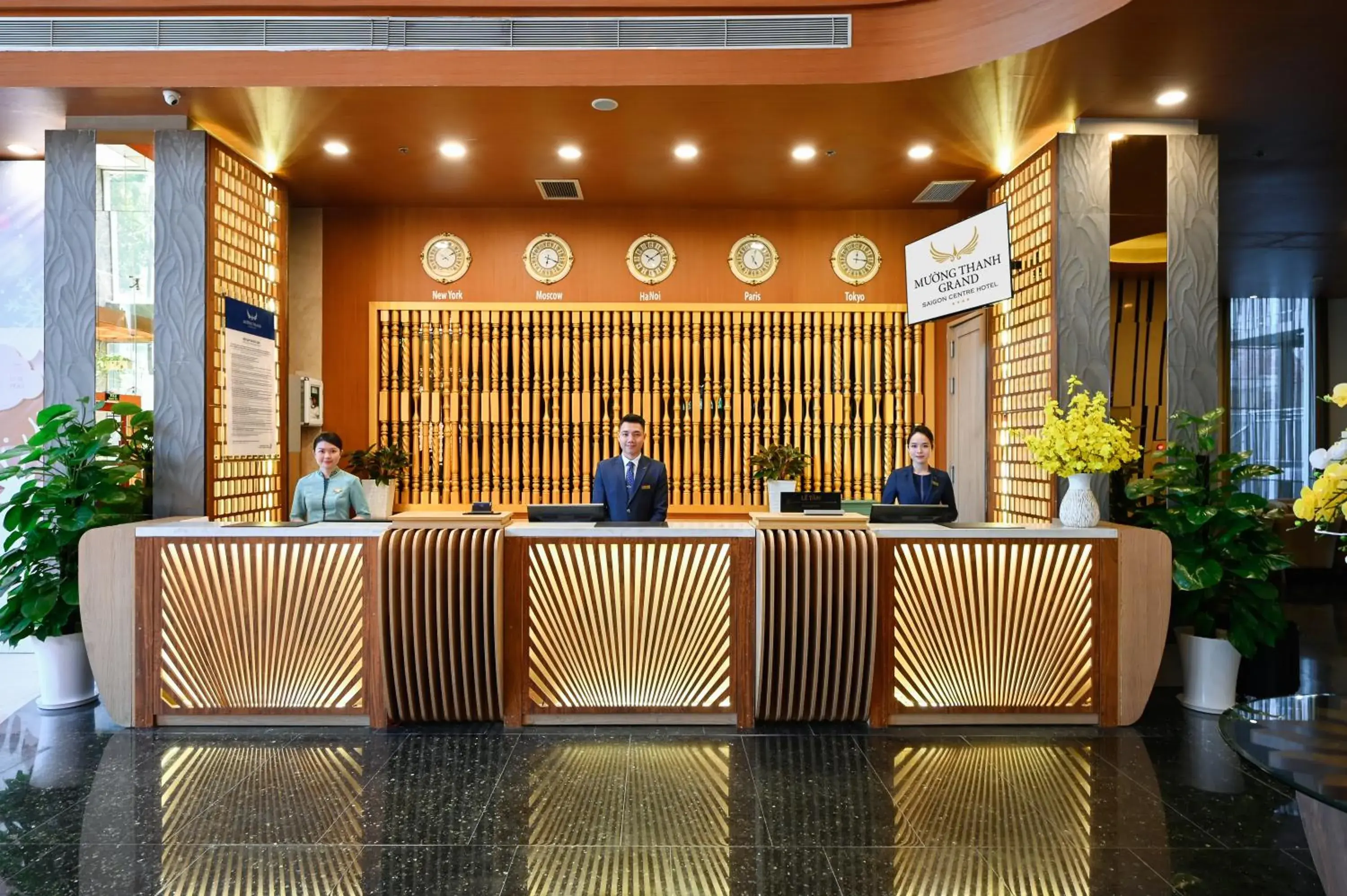 Lobby or reception in Muong Thanh Grand Saigon Centre Hotel Lobby or reception in Muong Thanh Grand Saigon Centre Hotel