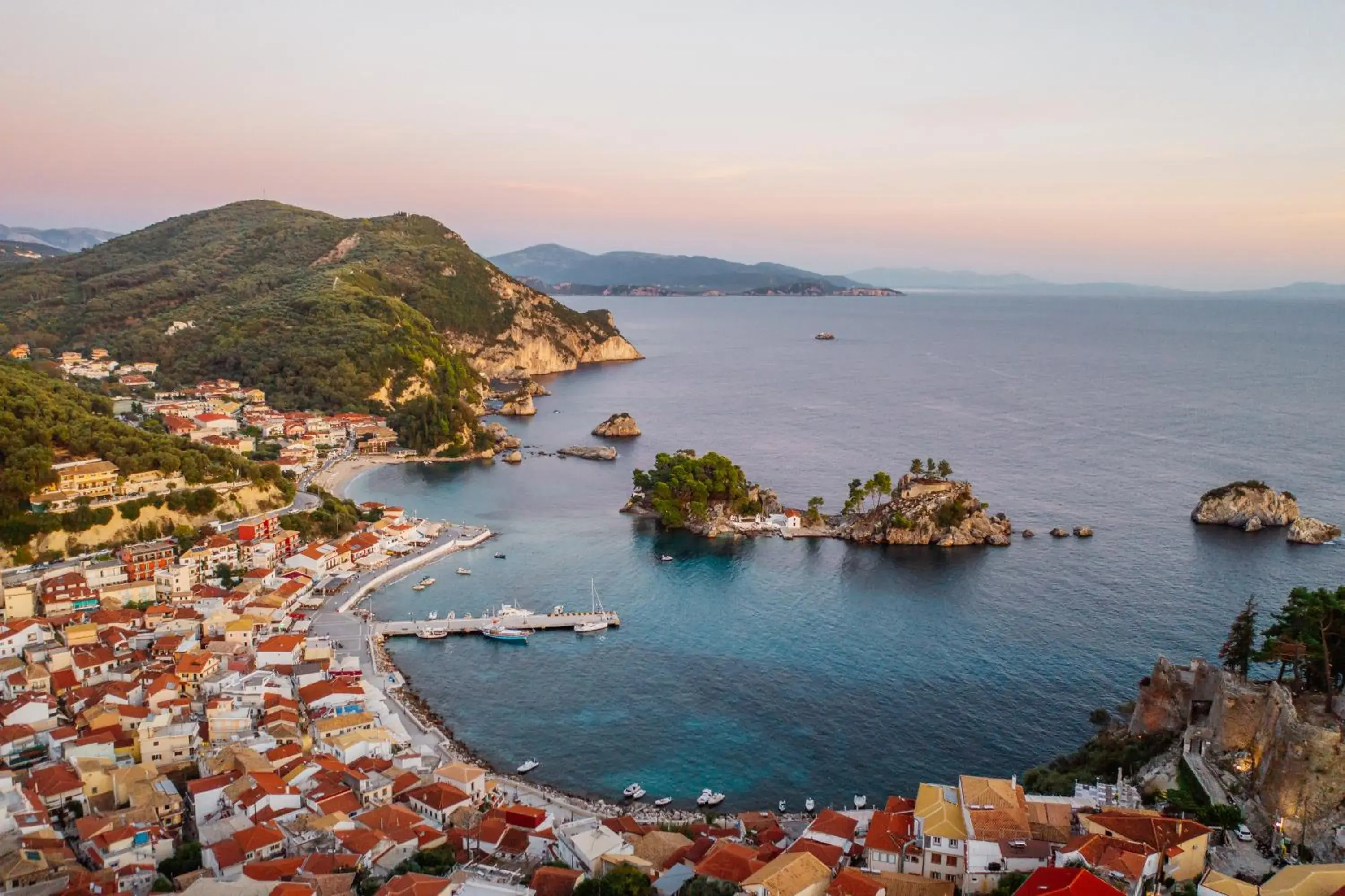 View (from property/room), Bird's-eye View in Parga Beach Resort