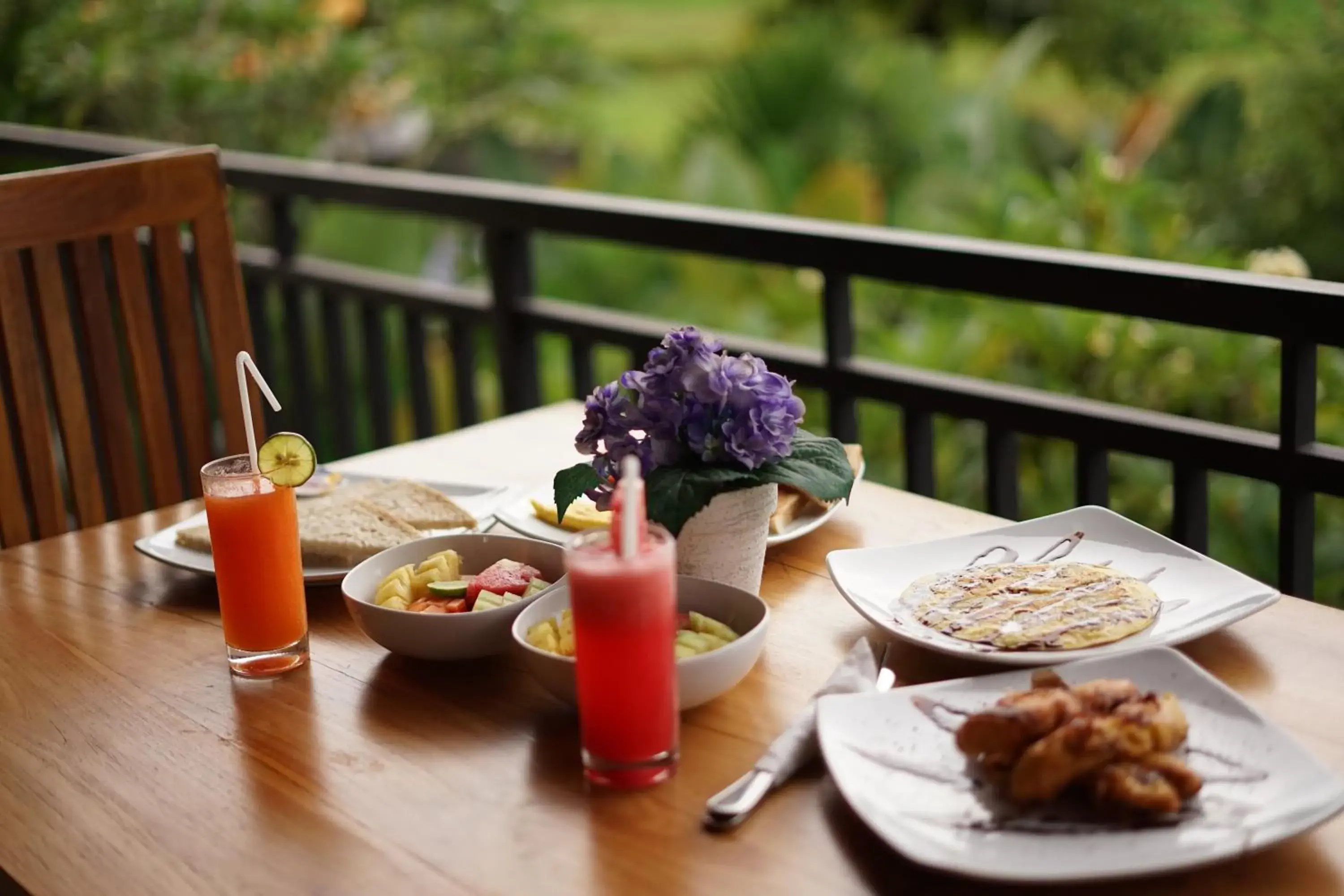 Breakfast in Dewi Sri Private Villa