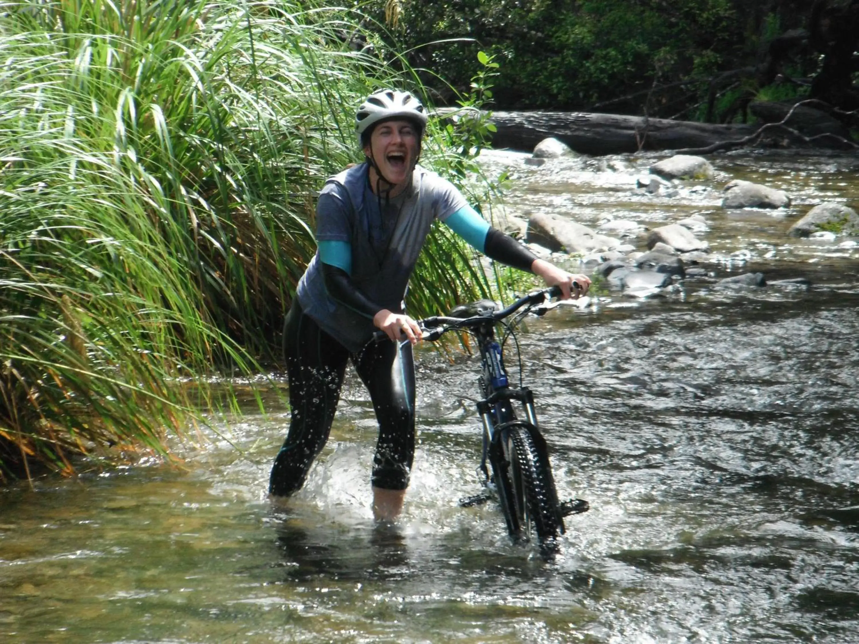 Cycling in Judges Pool Motel Turangi