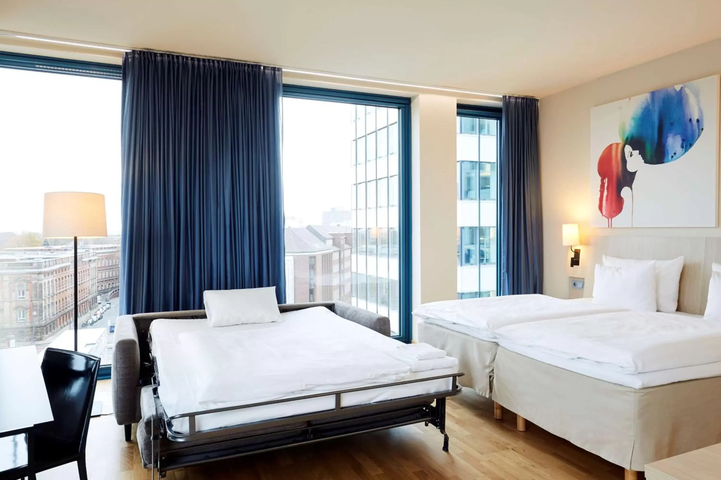 Bedroom, Bed in Scandic Hamburg Emporio