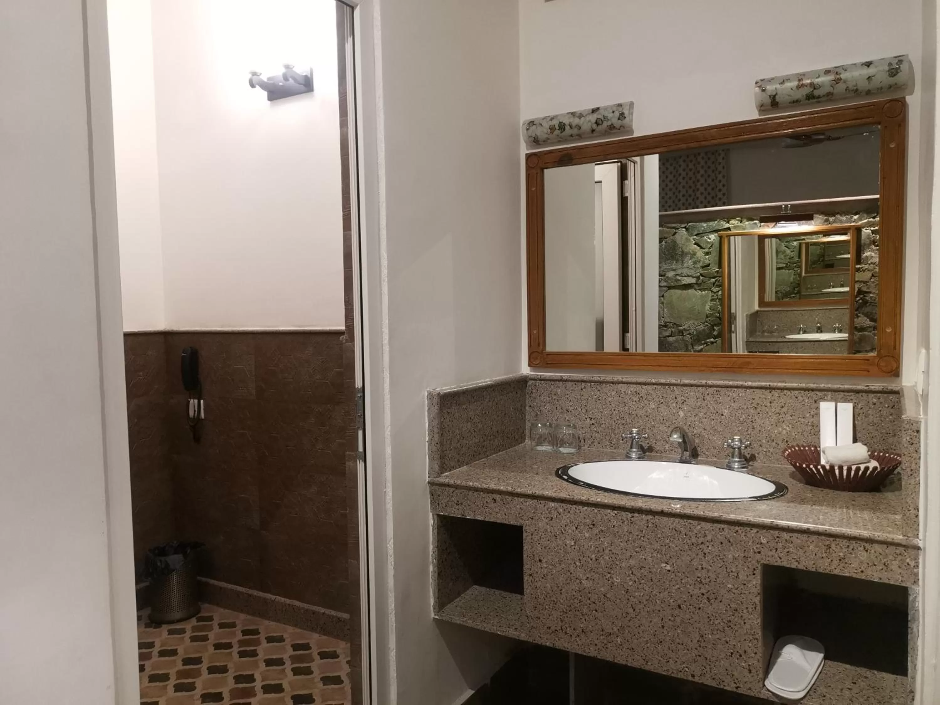 Bathroom in Astroport Sariska Treetop by Eight Continents