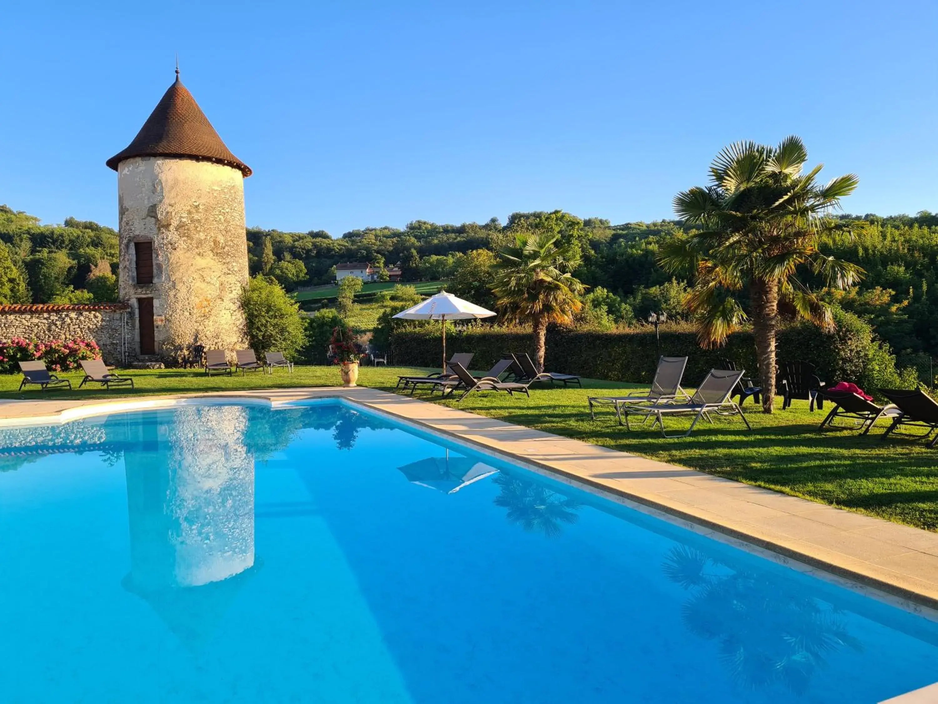 Swimming Pool in Château Chapeau Cornu