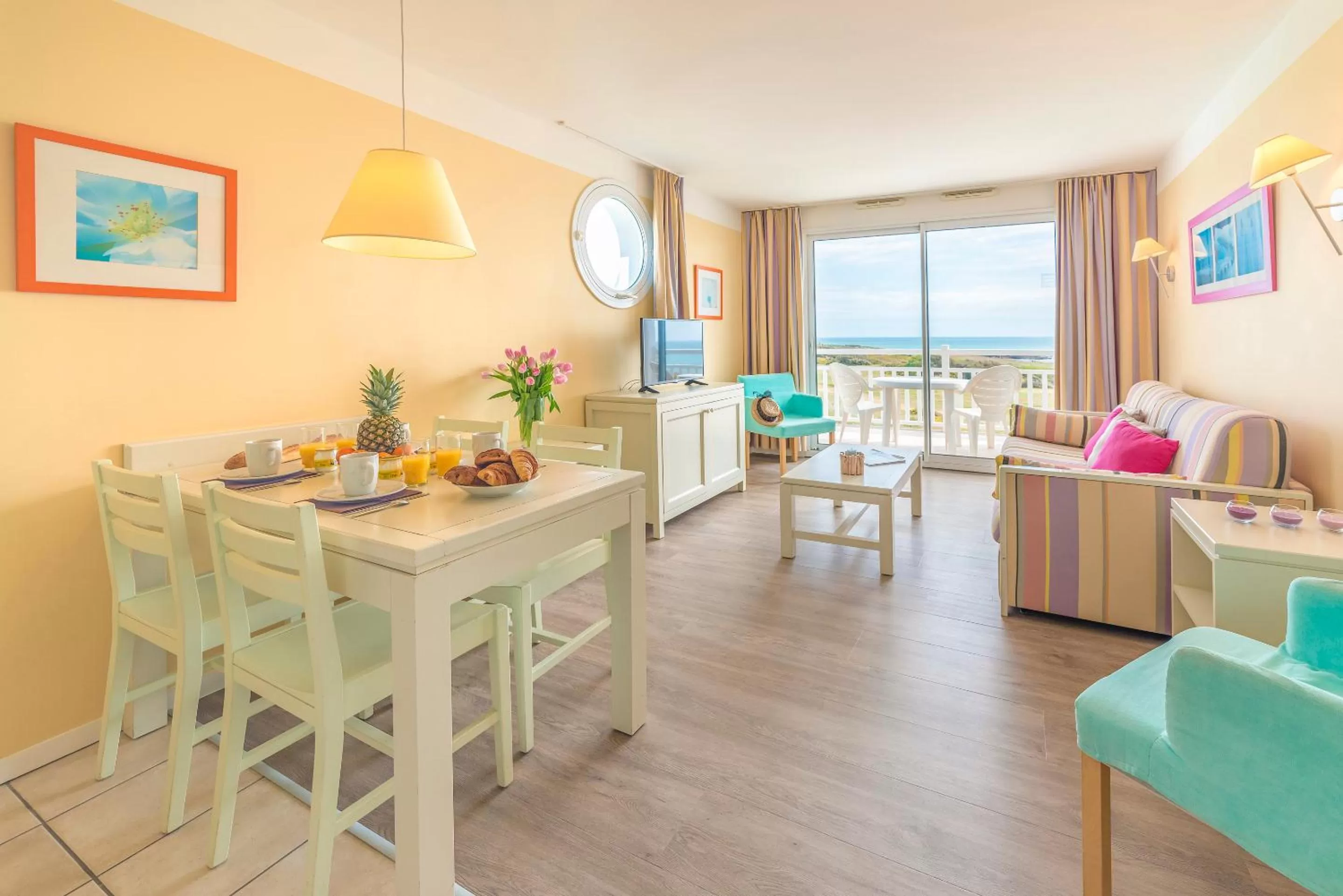 Living room in Lagrange Vacances L’Estran