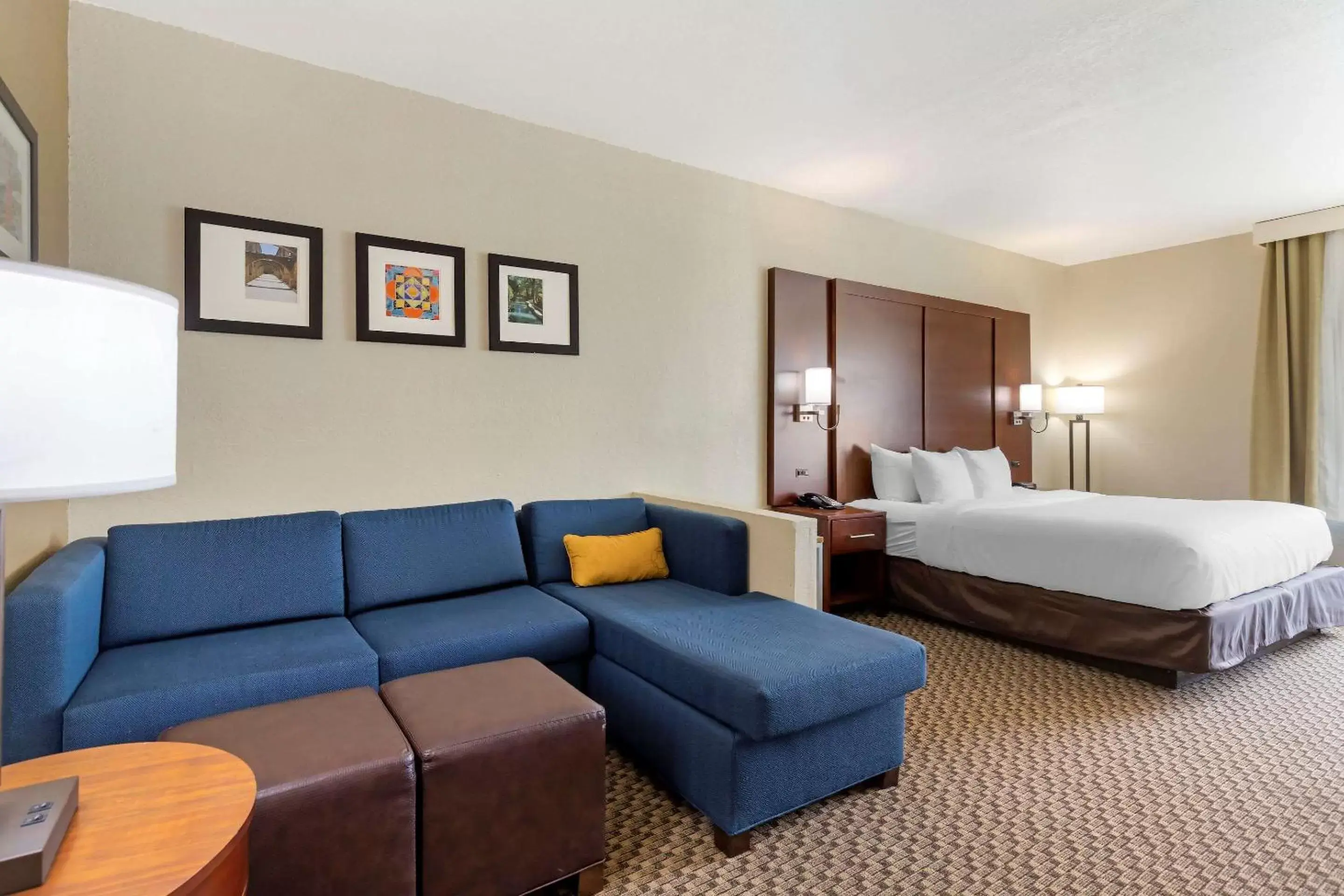 Photo of the whole room, Bed in Comfort Inn & Suites Near Six Flags & Medical Center Photo of the whole room, Bed in Comfort Inn & Suites Near Six Flags & Medical Center